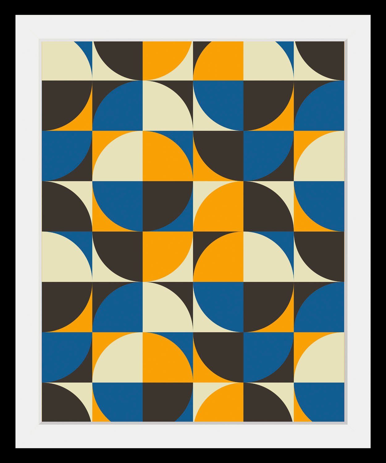 queence Bild Sammy, Abstrakt, Figuren, Gemälde, Kunst, Modern (1 St), HD Premium Poster-Druck inkl. Holzrahmen