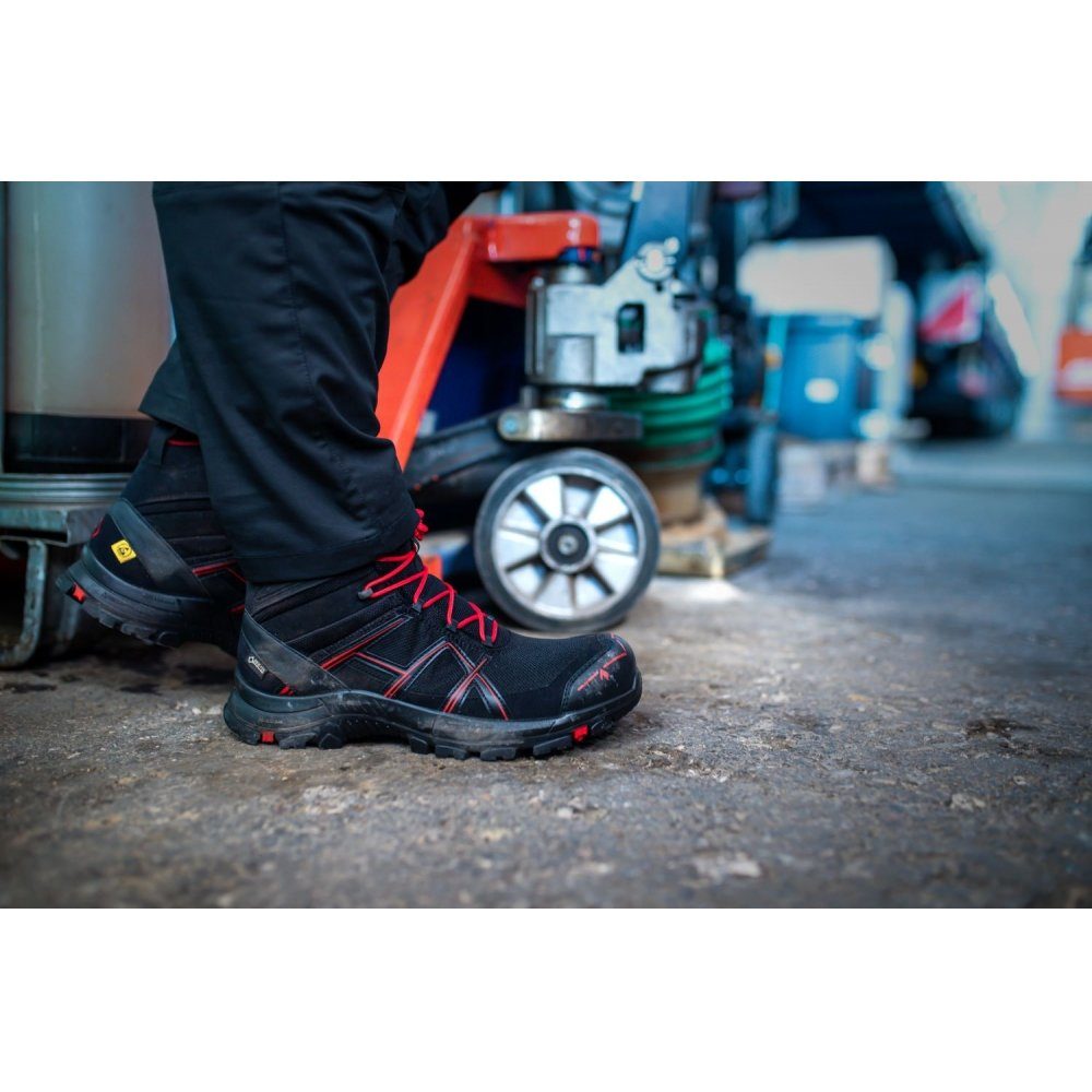 haix BLACK EAGLE Safety 40.1 mid/black-red Sicherheitsstiefel