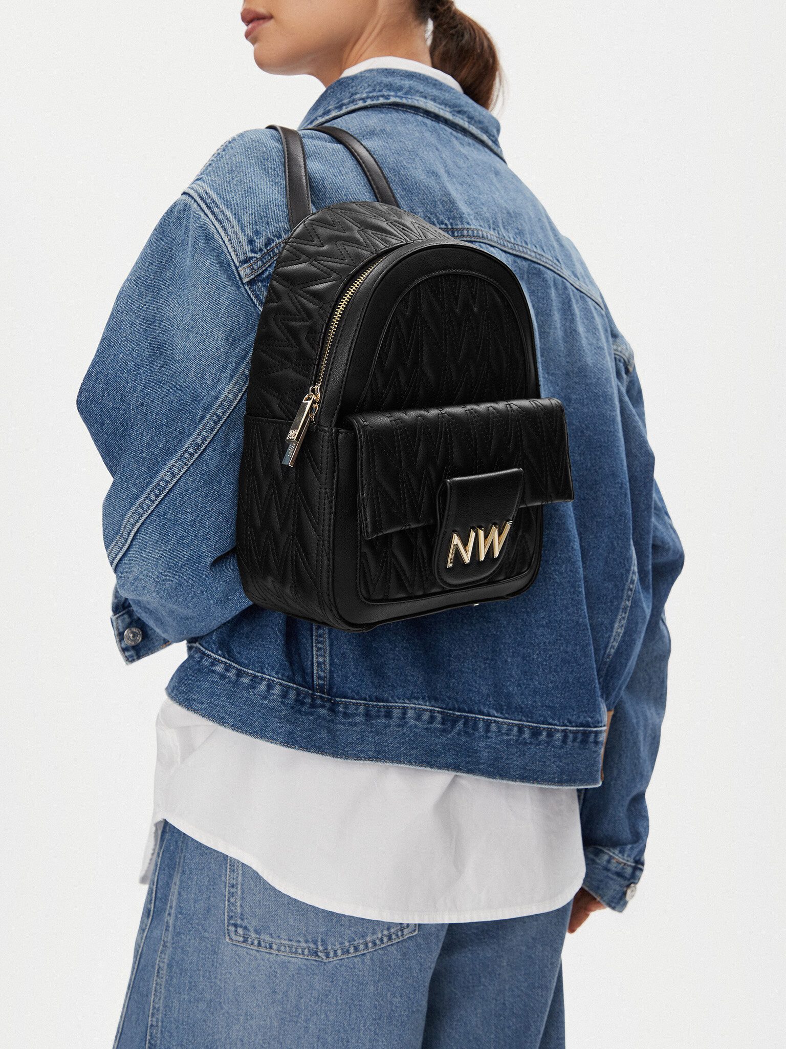 Nine West Freizeitrucksack Nine West Frauen-Rucksack Schwarz CEO-ASTORIA-AURA-LX10163