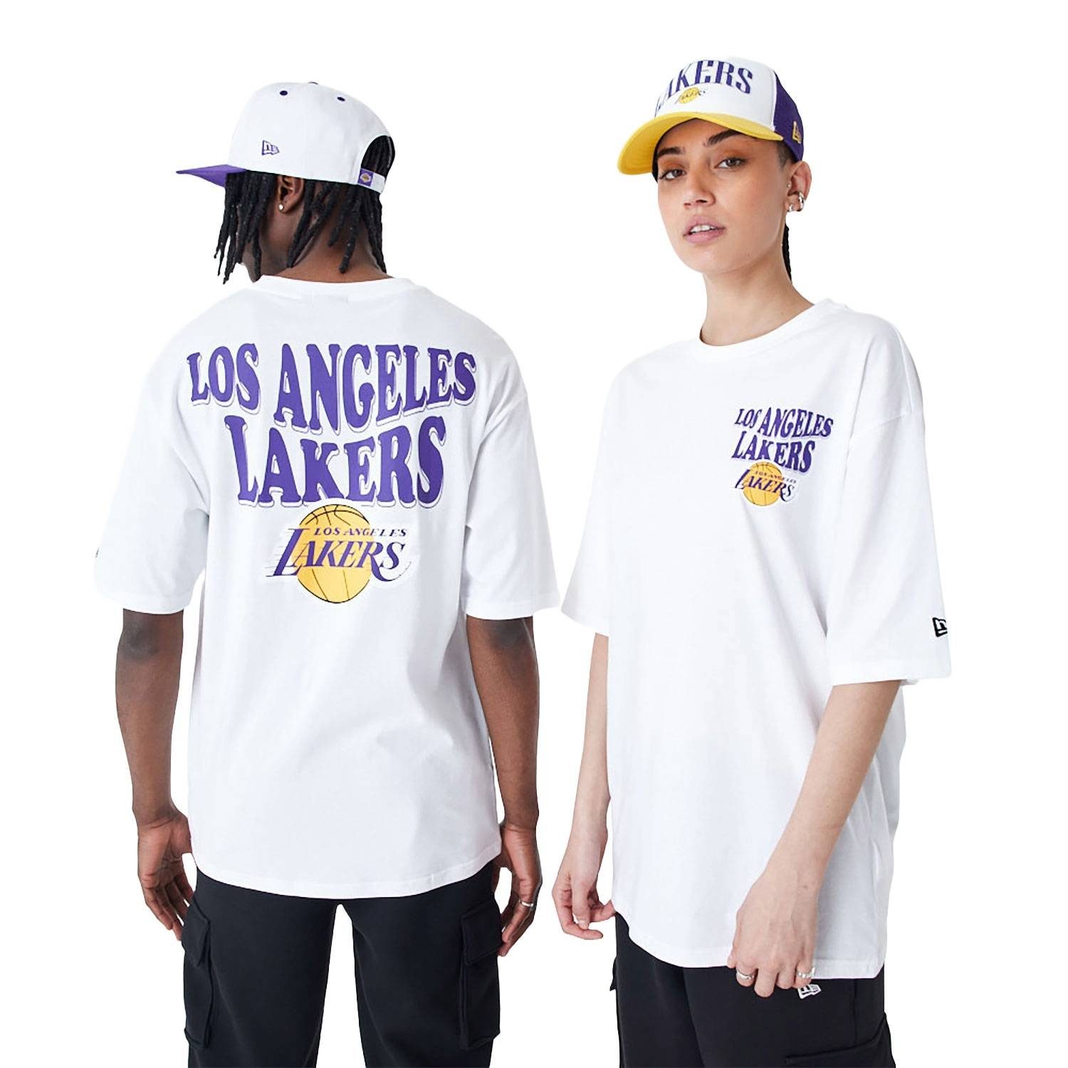 New Era T-Shirt T-Shirt New Era NBA Loslak, G XXL, F white/purple
