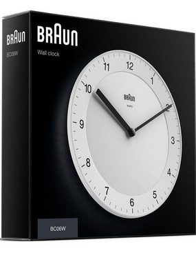 Braun Wanduhr Braun BC06W Klassik Wanduhr