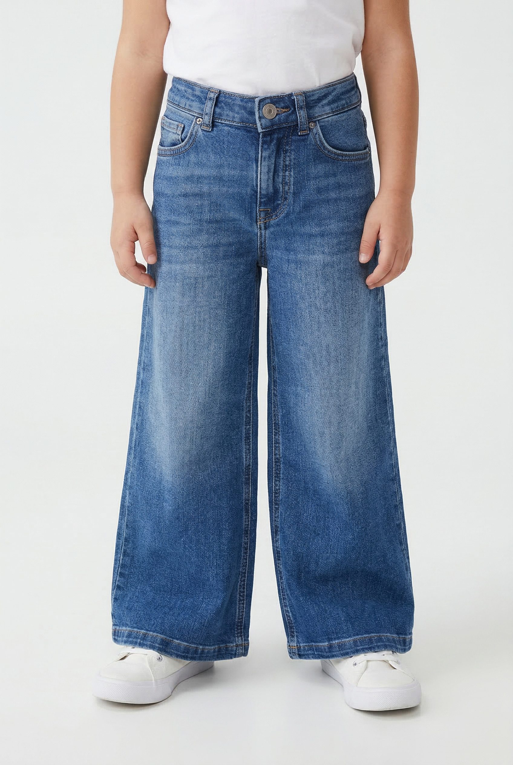 KIDS ONLY Relax-fit-Jeans KOGCALIFORNIA MW WIDE FLARED REA NOOS