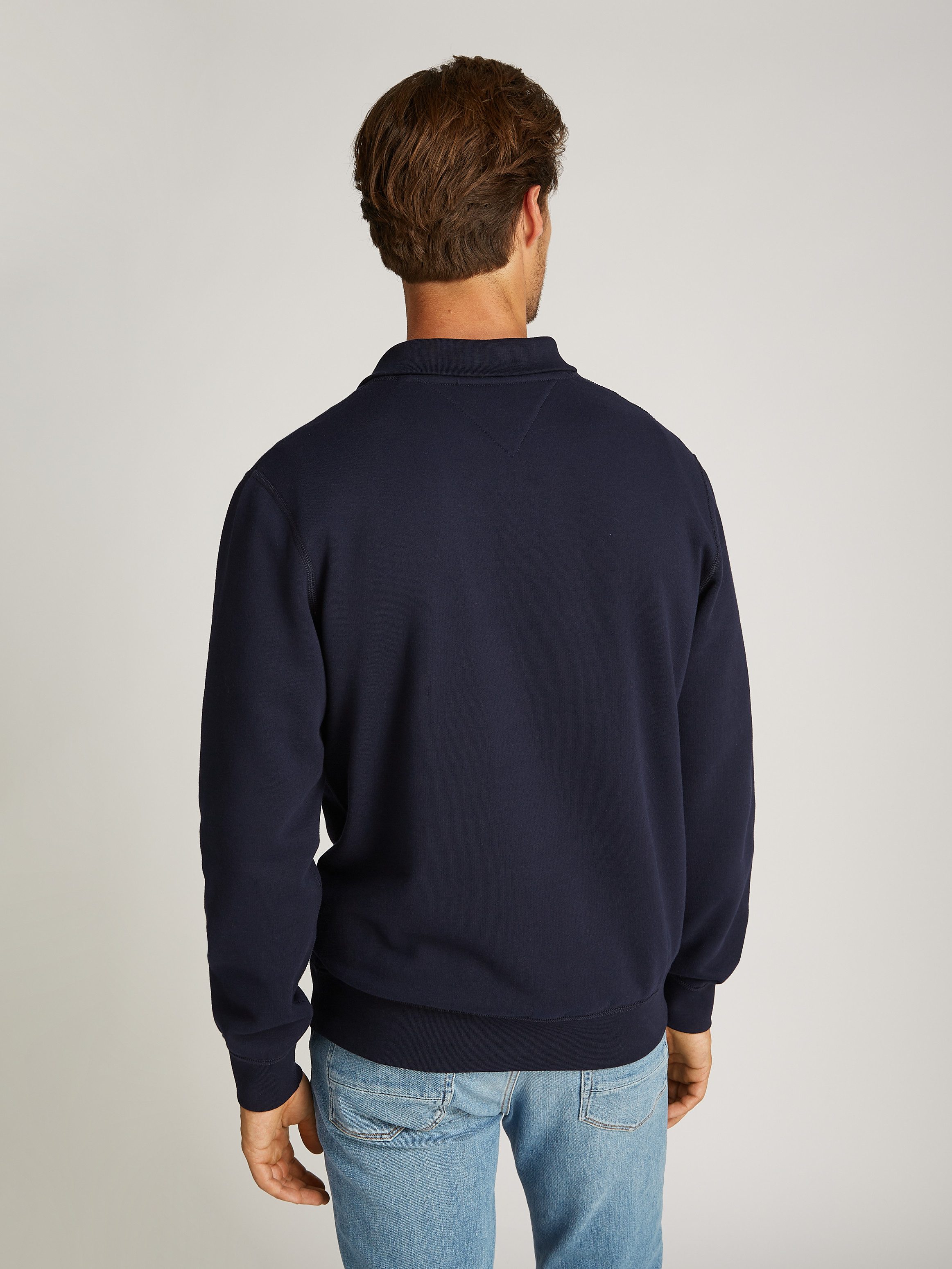 Tommy Hilfiger Sweatshirt ESSENTIAL FLEECE 1/4 ZIP mit Stehkragen
