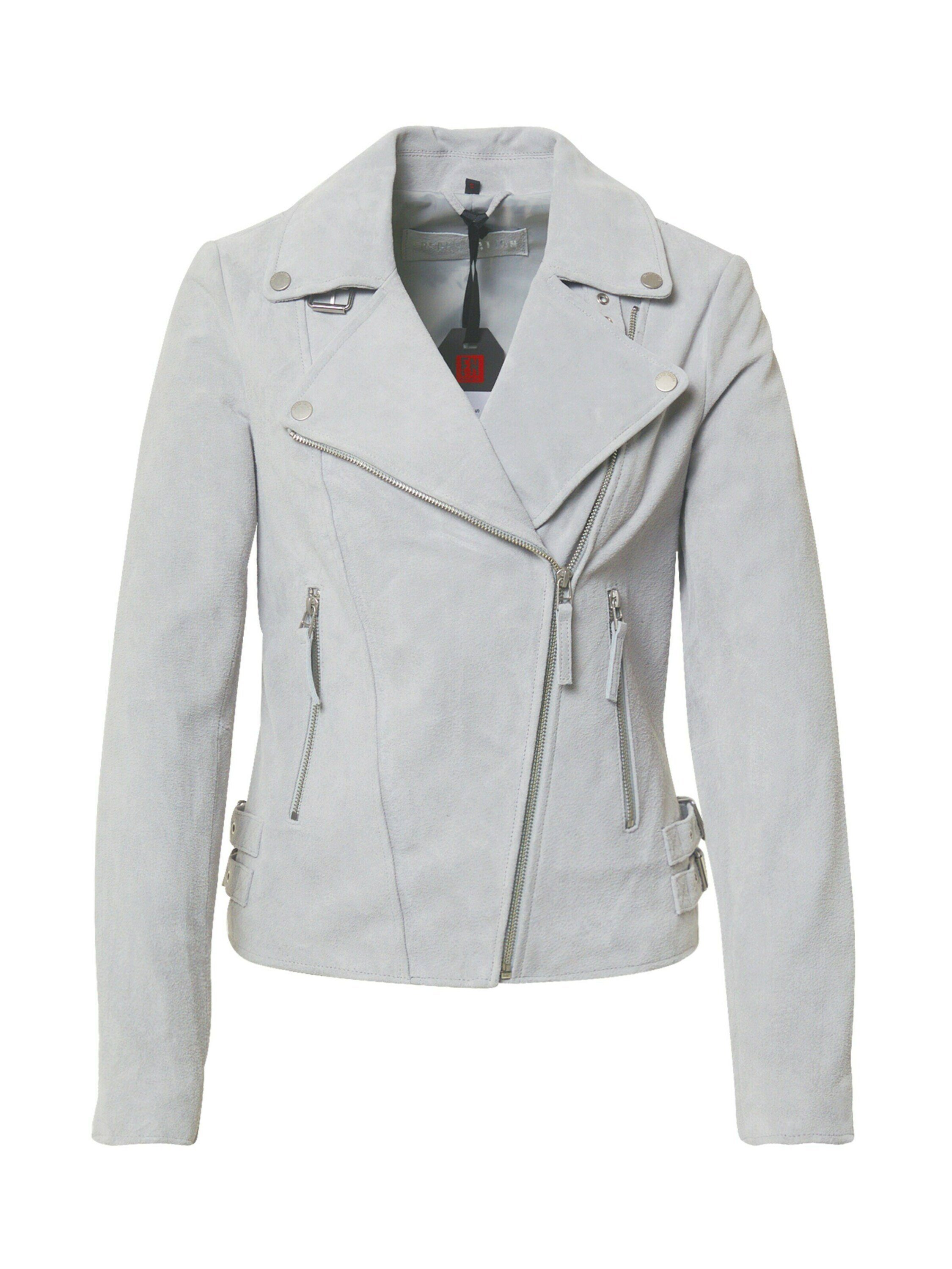 Damen Lederjacke In Grau Online Kaufen Otto