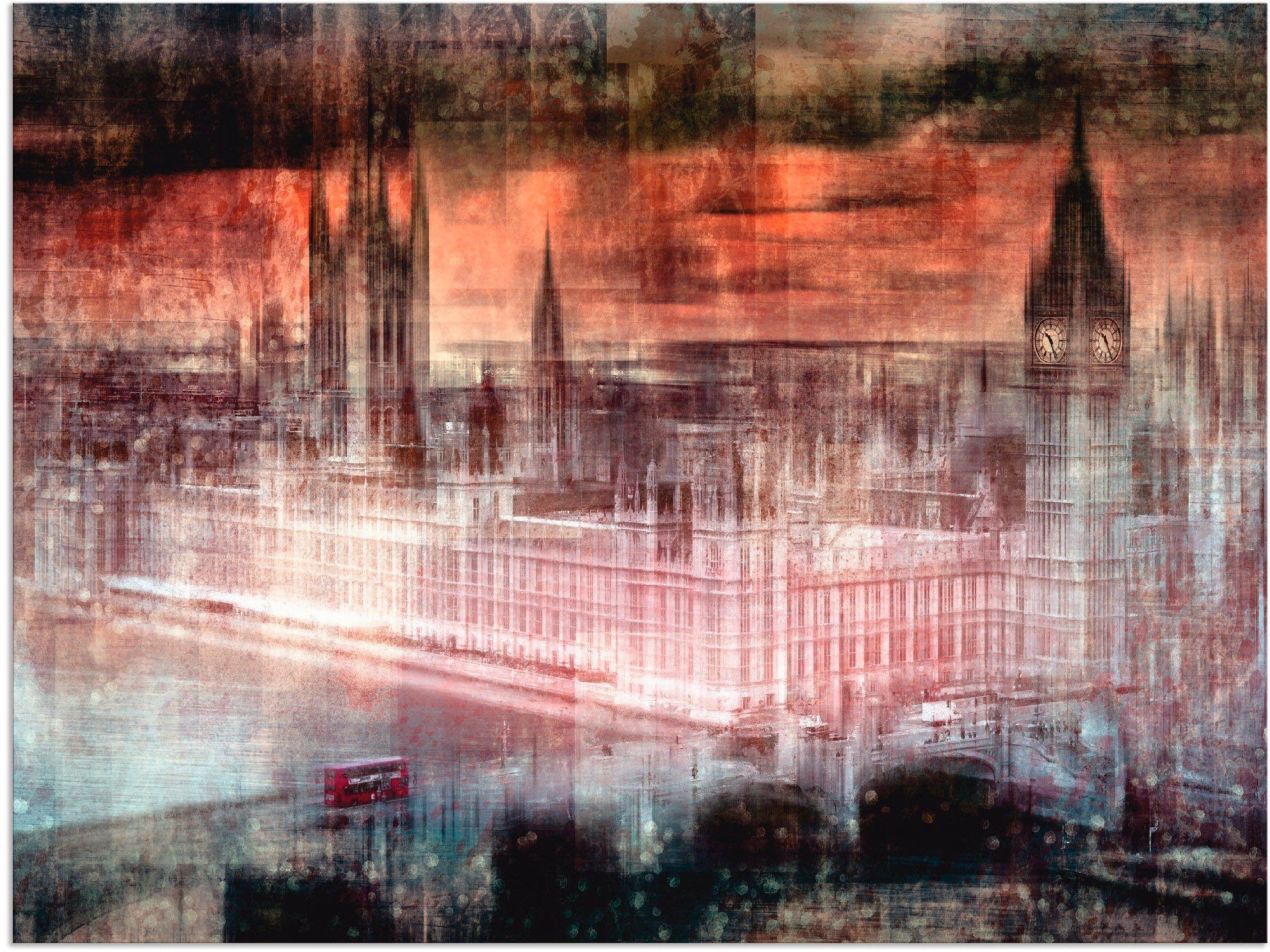 Artland Wandbild Digitale Kunst London Westminster II, Gebäude (1 St), als Alubild, Leinwandbild, Wandaufkleber oder Poster in versch. Größen