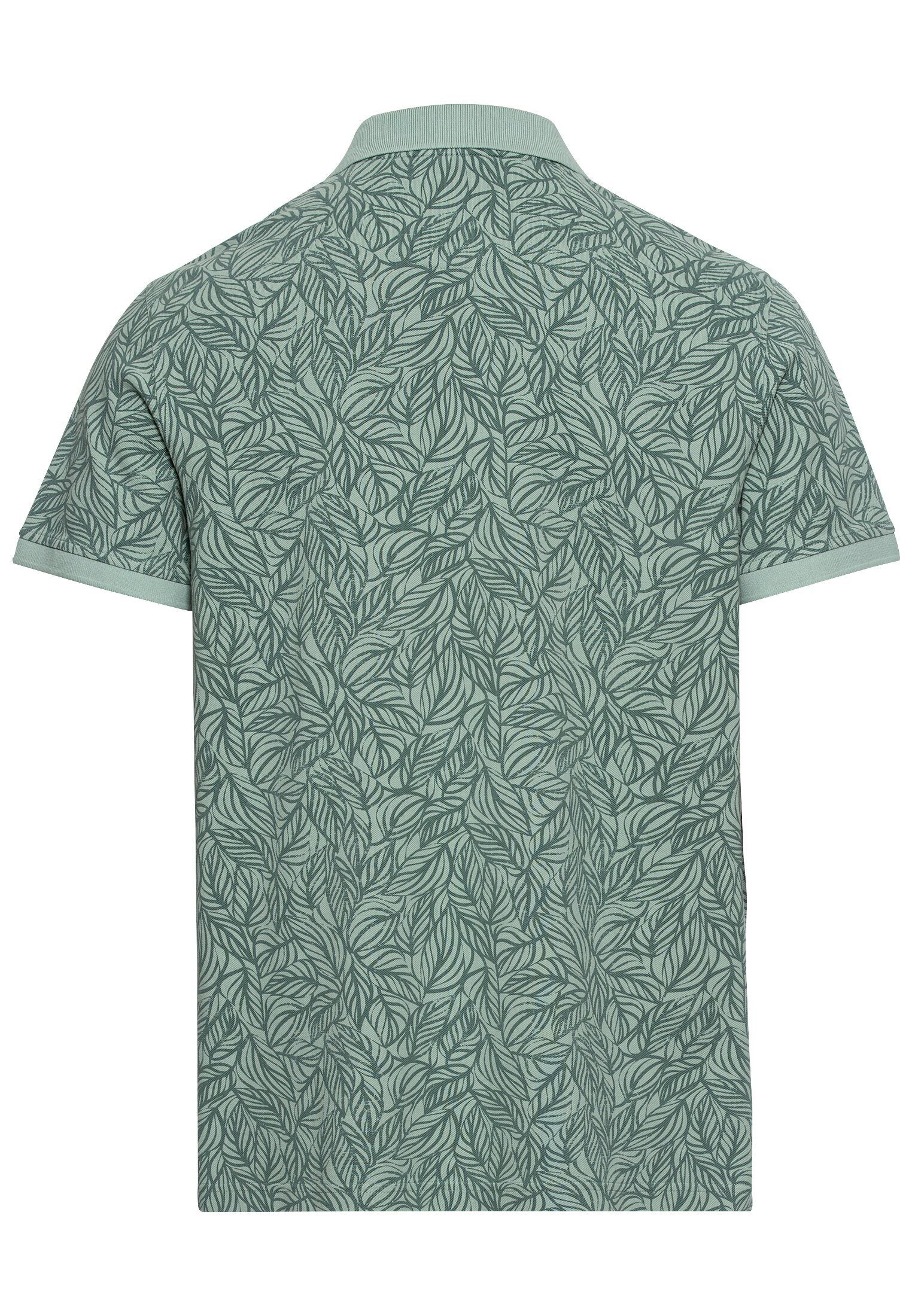 camel active Poloshirt Piqué Poloshirt mit floralem Allover-Print günstig online kaufen