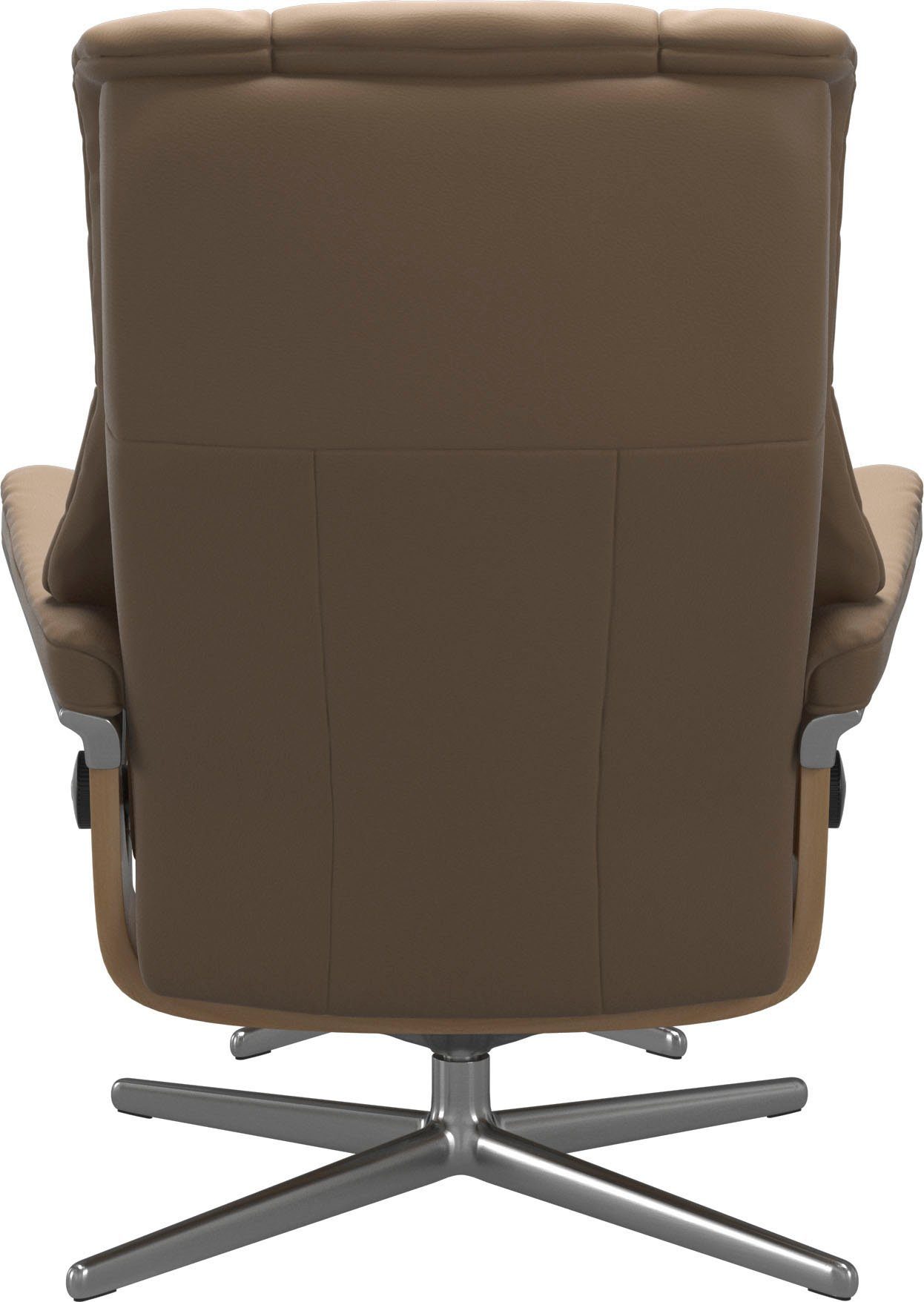 Hocker, mit S, Stressless® mit Relaxsessel Mayfair mit L, & (Set, M Base, Cross Eiche Holzakzent Größe Hocker), Relaxsessel