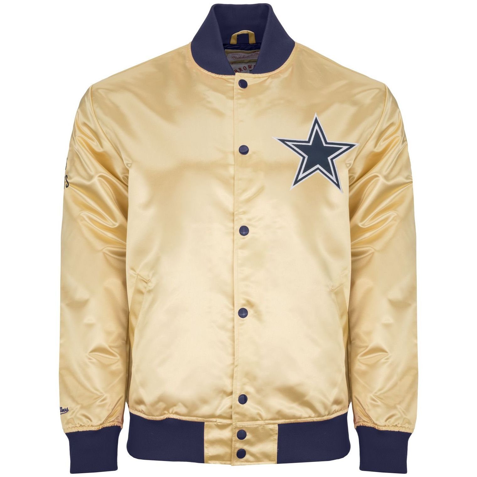 Satin Cowboys Mitchell & Dallas Ness gold Windbreaker