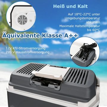 TolleTour Thermobehälter Kühlbox 24 Liter 12V 230V WÄRMT & KÜHLT Mini-Kühlschrank, A++ mit ECO-Modus Elektrische Kühlbox für Auto, Boot, Camping