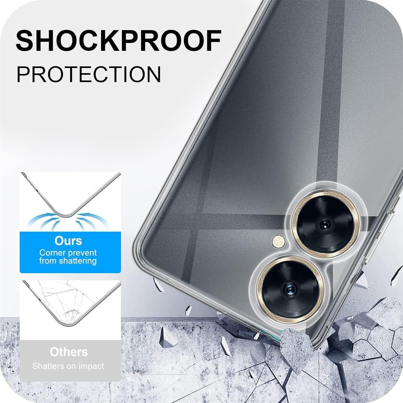 CoolGadget Handyhülle Transparent Ultra Slim Case für Huawei Nova 11i 6,8 Zoll, Silikon Hülle Dünne Schutzhülle für Huawei Nova 11i Hülle