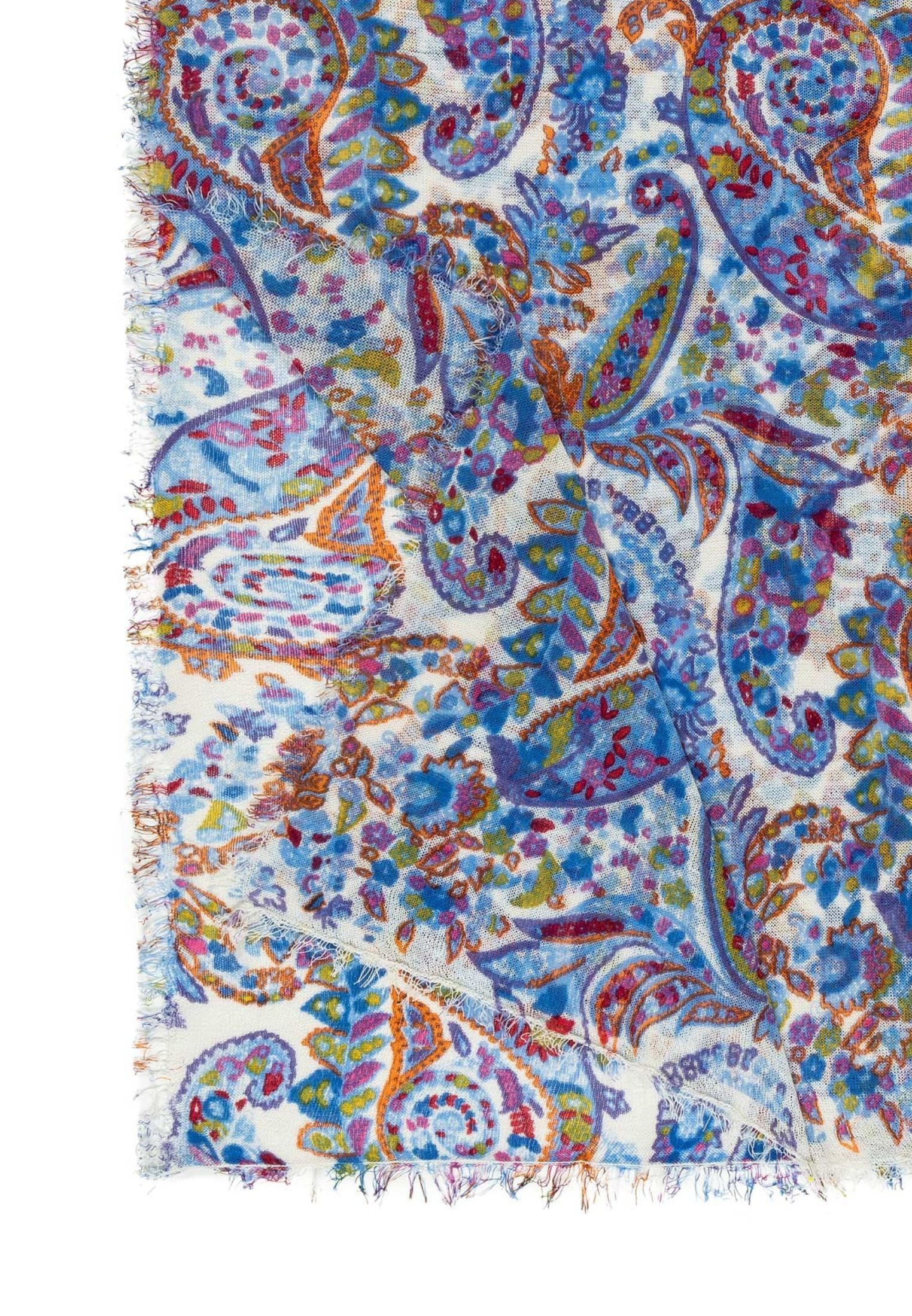 Roeckl Schal PAISLEY CASHMERE, Weicher leichter Kaschmirfoulard