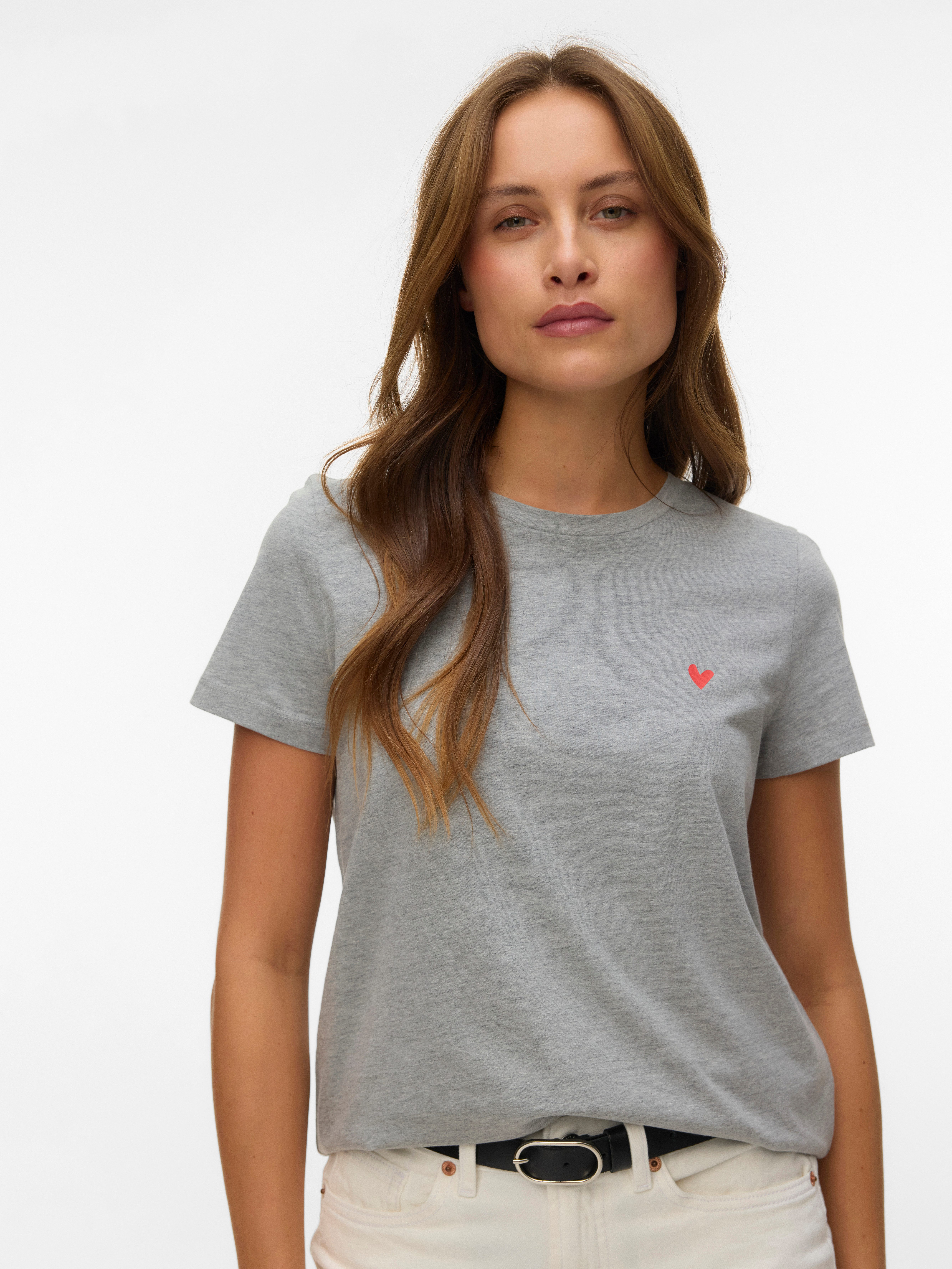 Kurzarmshirt VMVIVA S/S O-NECK T-SHIRT JRS BTQ GA