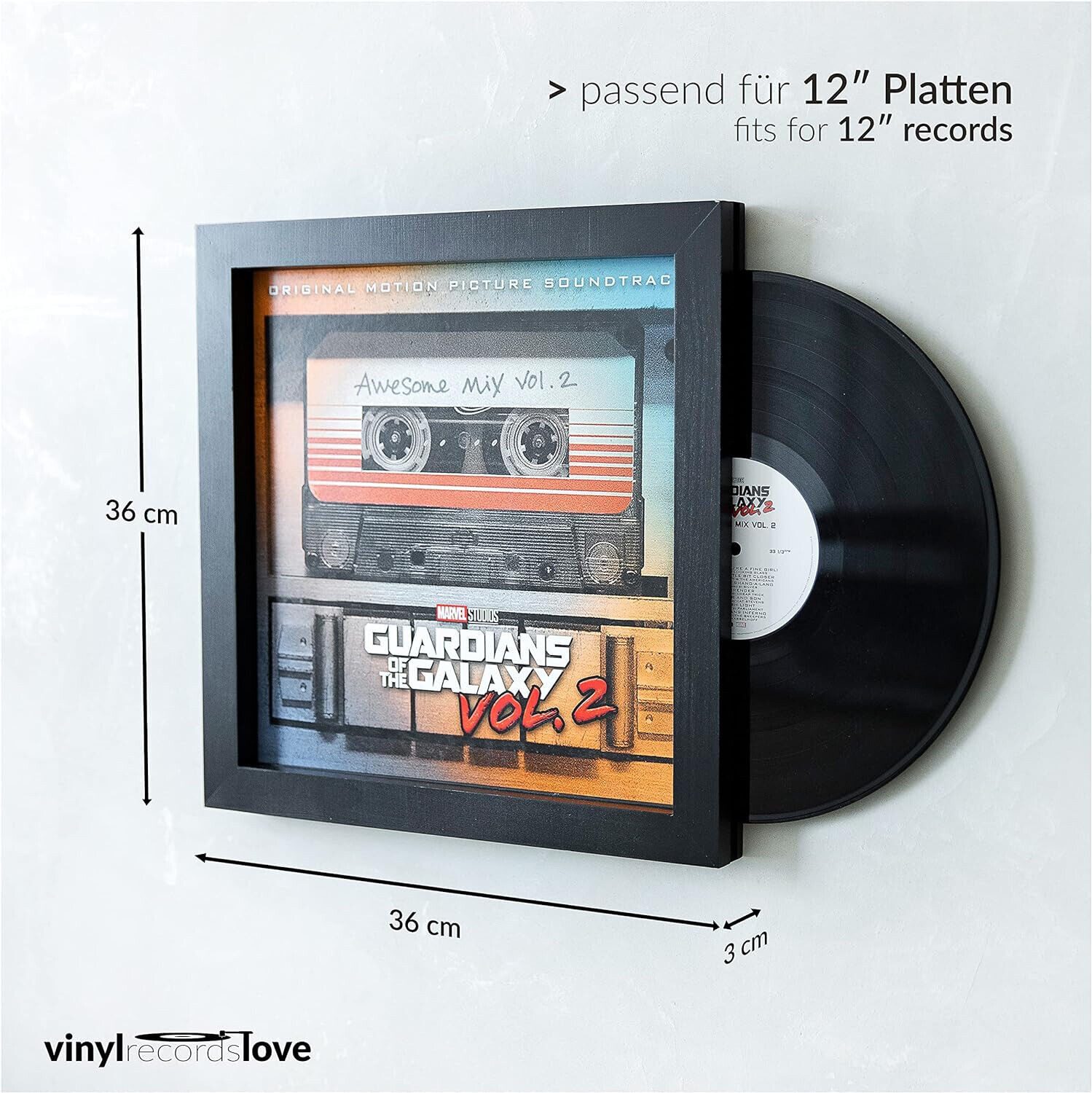 VinylRecordsLove Rahmen Schallplattenrahmen Rahmen für Vinyl 2er Set Frame günstig online kaufen