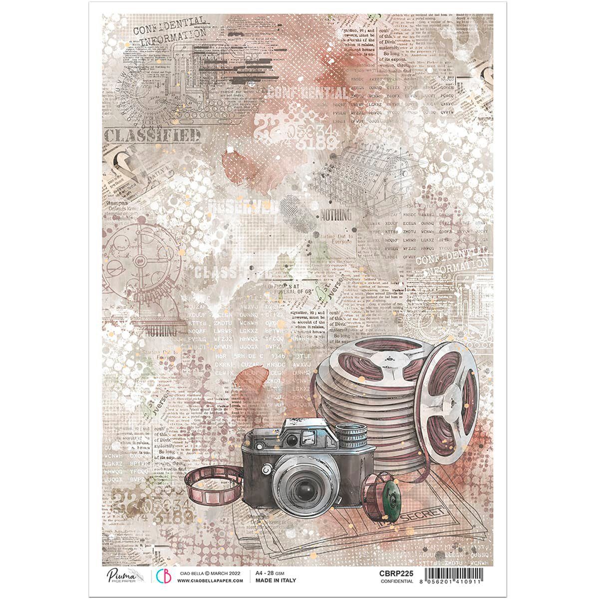 Ciao Bella Seidenpapier Secret Pictures, ca. 30 x 21,5 cm