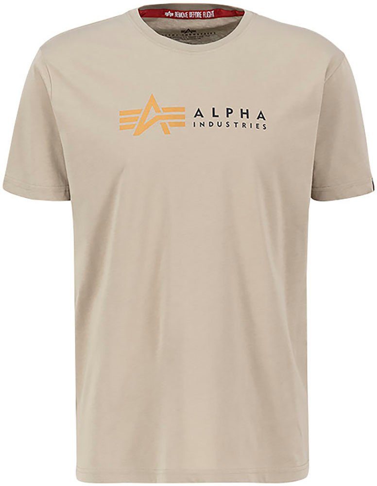 Industries ALP-Alpha sand vintage T Alpha Label Kurzarmshirt