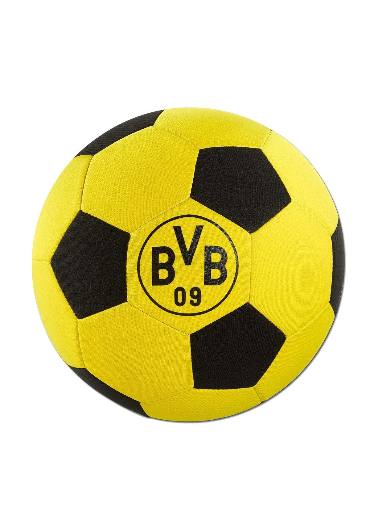Stoffball BVB Fussball Neopren, 22 cm