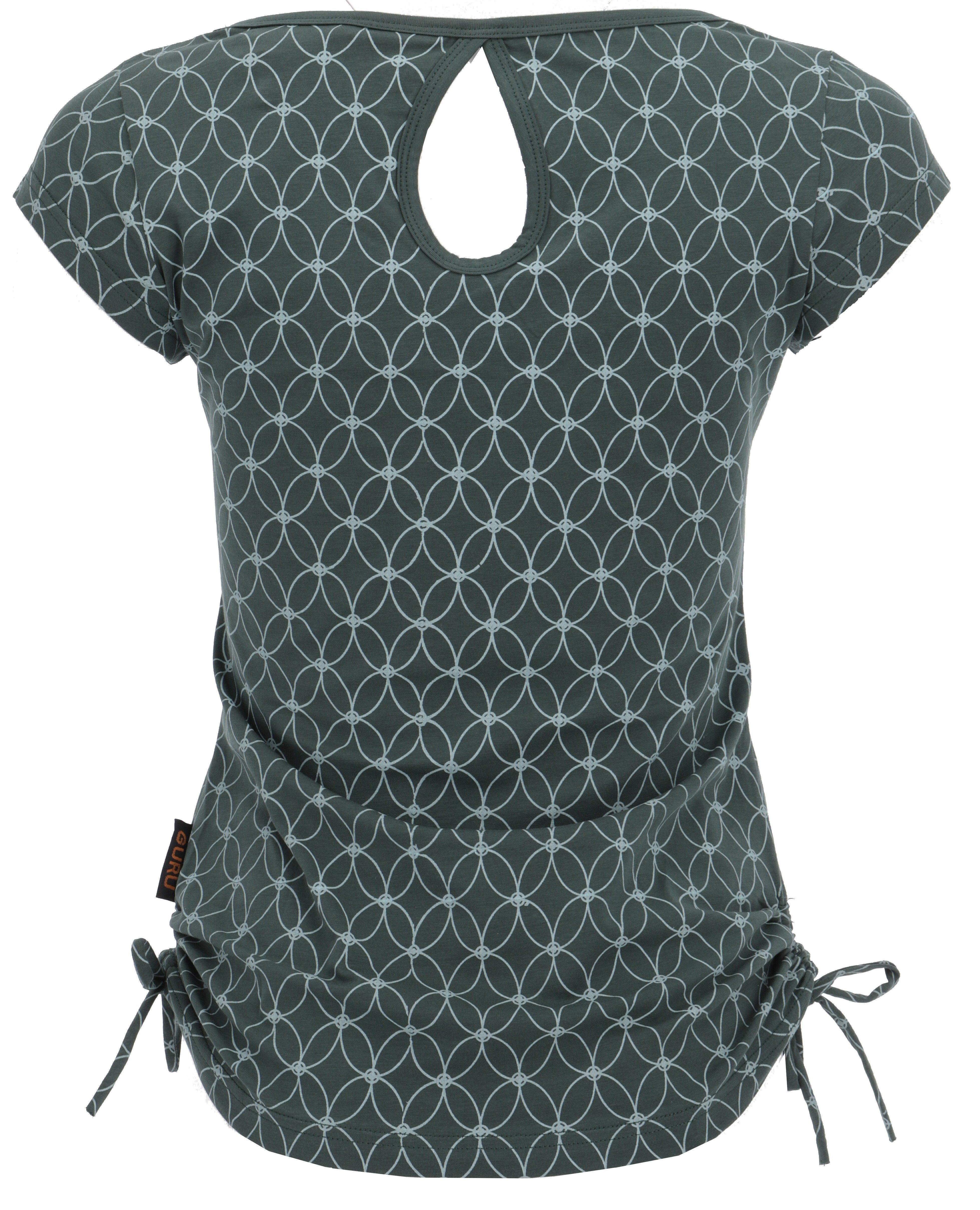 Guru-Shop T-Shirt Yoga -T-Shirt aus Bio-Baumwolle Flower of life.. Festival, Ethno Style, Retro, alternative Bekleidung