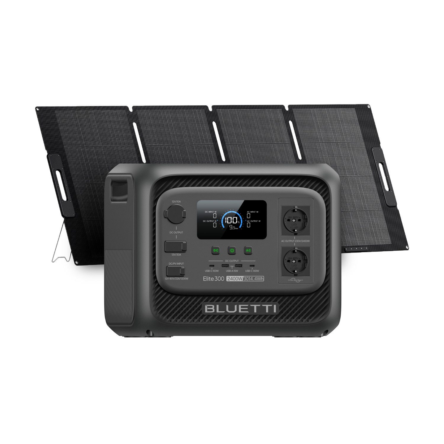 BLUETTI Stromerzeuger Elite 300 2400W/ 3014,4Wh Tragbare PowerStation (2026 Neu), 2,4 in kW, (LiFePO4 Batterie Backup mit 2400W AC Ausgängen (4800W Surge), Kompakte 3kWh Solargenerator für Zuhause, Camping & Wohnmobil