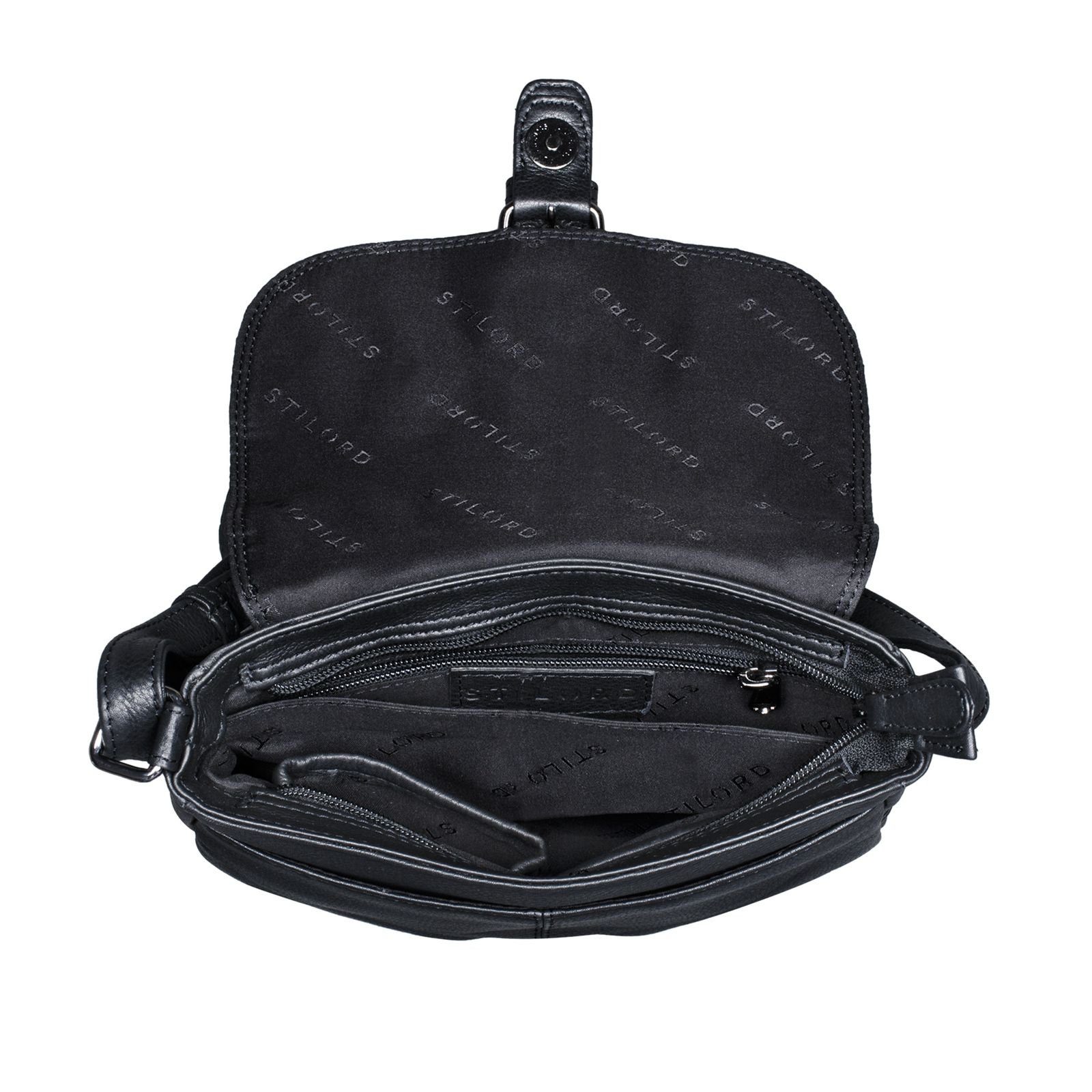STILORD Handtasche "Iris" Leder Handtasche Damen klein Echtleder Umhängetaschen Frauen