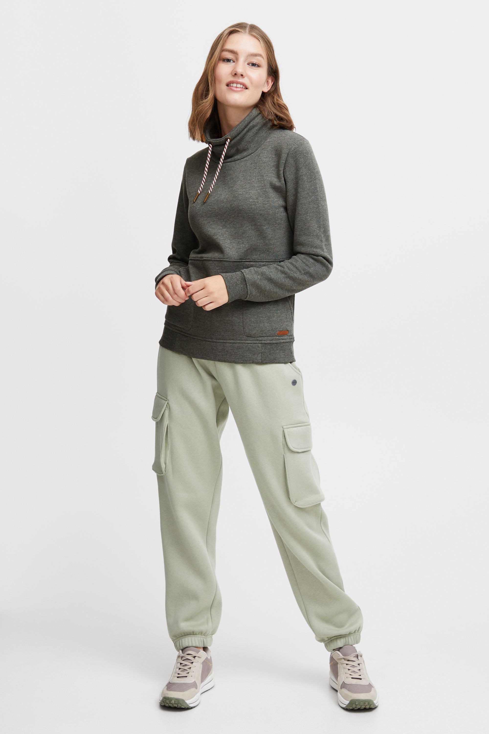 OXMO Hoodie OXVimpa Sweatpullover mit Tube-Kragen und kontrastreichem Korde günstig online kaufen