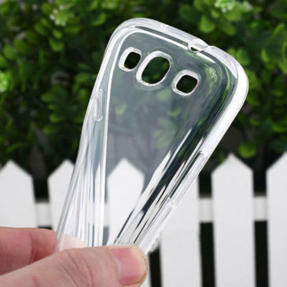 Handytasche Silikonhülle für Samsung S3 - Transparent Handyhülle Schutz Tasche Cas (Bumper)