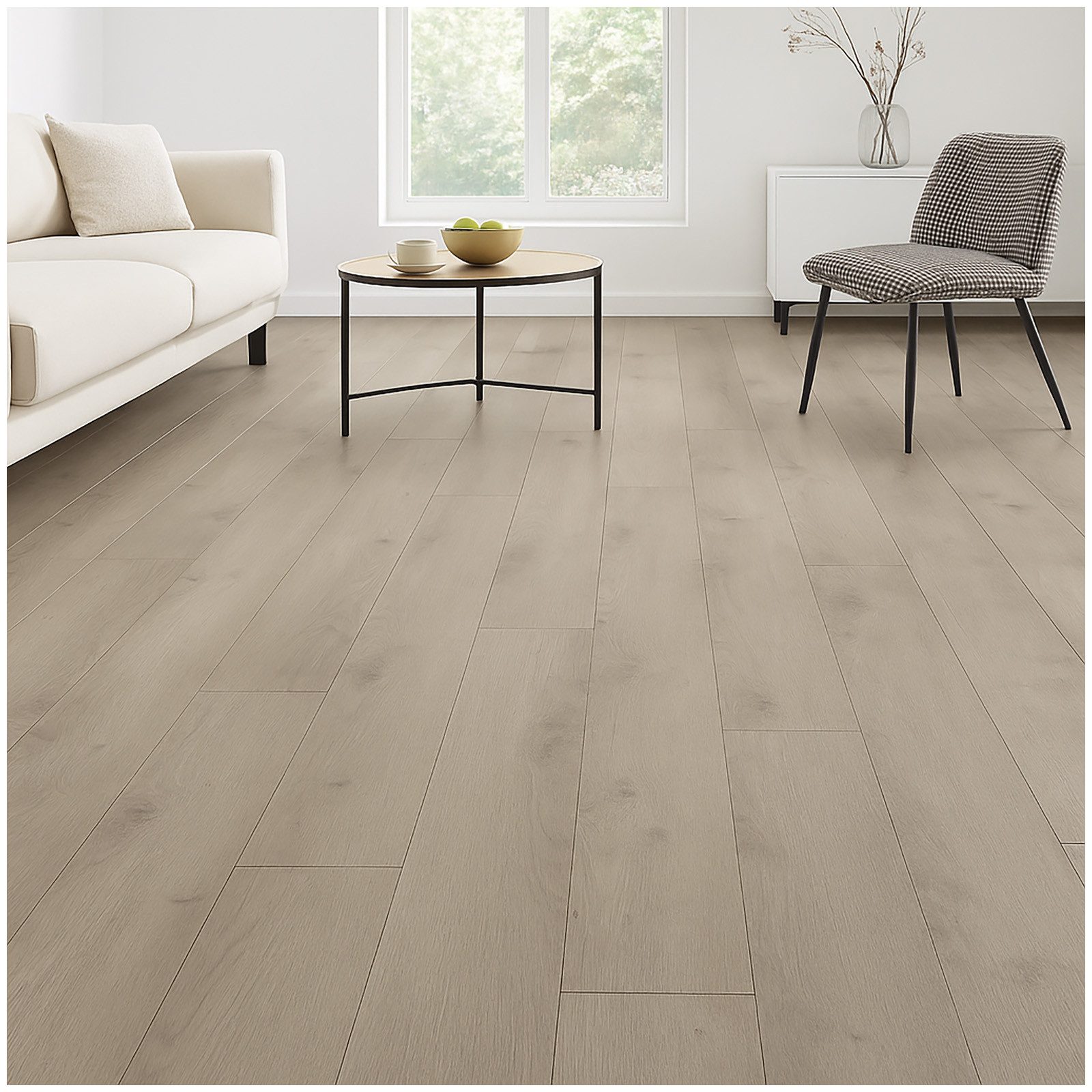 HTI-Living Vinyllaminat Selbstklebender PVC-Boden Grau, 0,975 m² im Paket, Bodenbelag Dielen Vinylfussboden Laminat