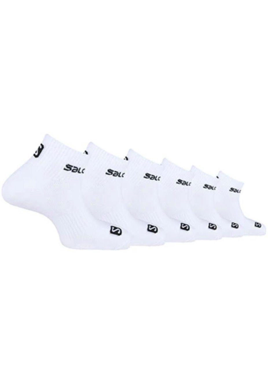 Salomon Kurzsocken Speziell weiß (Packung, geformter 6-Paar) Sockenrand