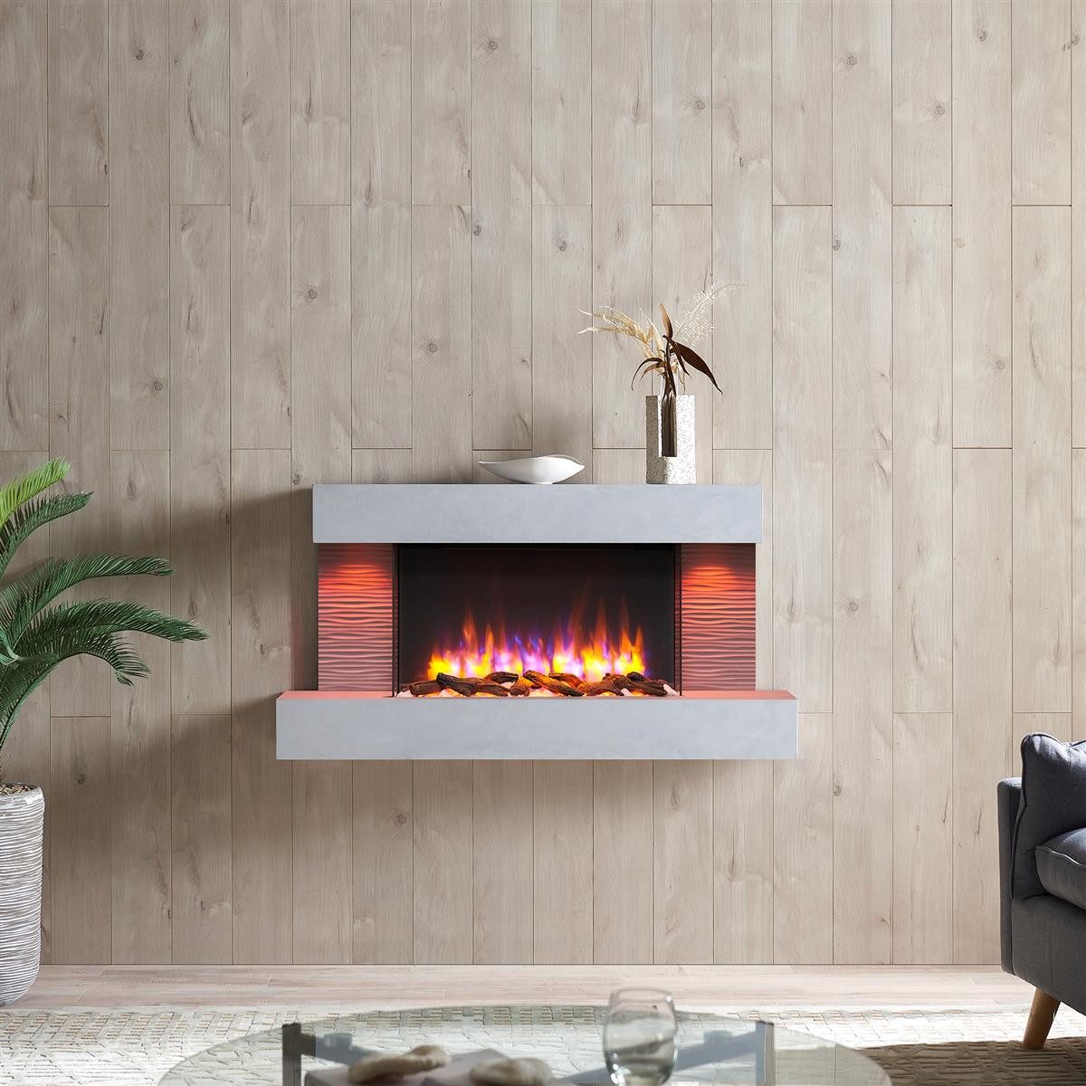 Balderia Elektrokamin Elektrokamin BALDERIA Aieda - Wandkamin, Heizung 2000 günstig online kaufen