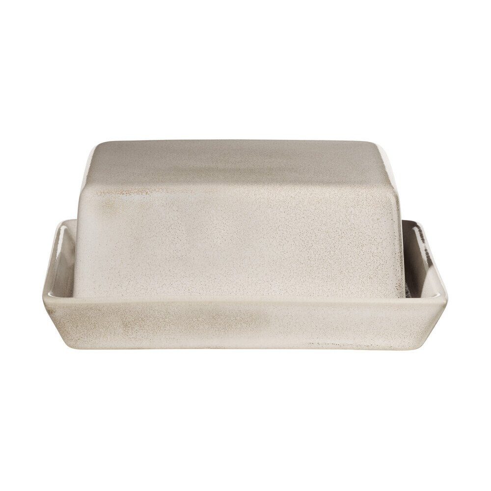 ASA SELECTION Butterdose Butterdose 16,5x13,5 cm Saisons Sand, Steinzeug, Butterdose, 16,50cm, Steinzeug, beige