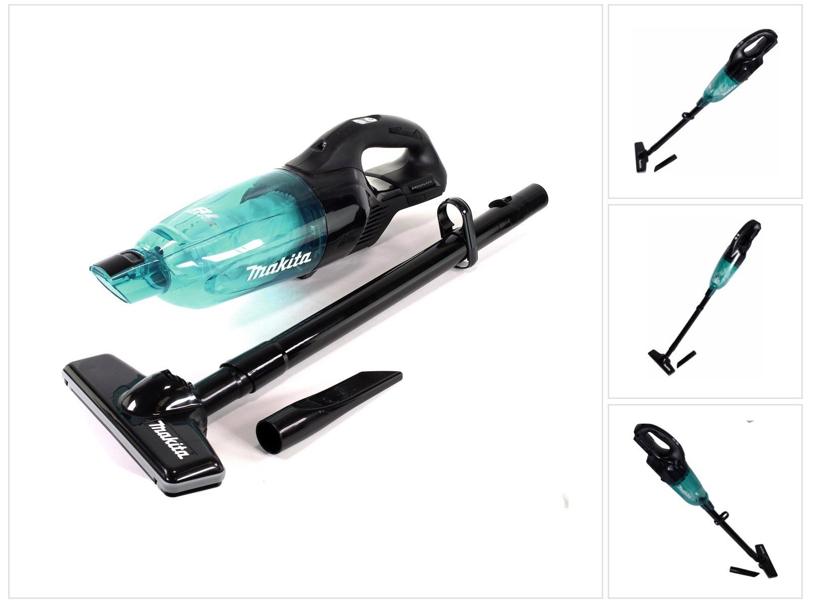 Makita Akku-Handstaubsauger DCL 281 FZB Akku Staubsauger 18 V Solo - ohne Akku, ohne Ladegerät