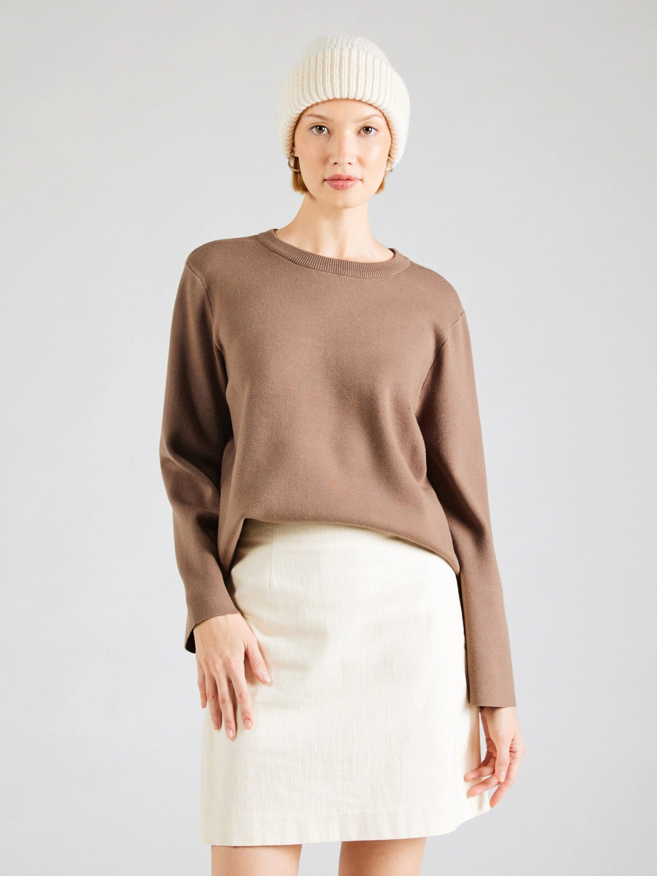 Object Rundhalspullover OBJREYNARD (1-tlg) Plain/ohne Details günstig online kaufen