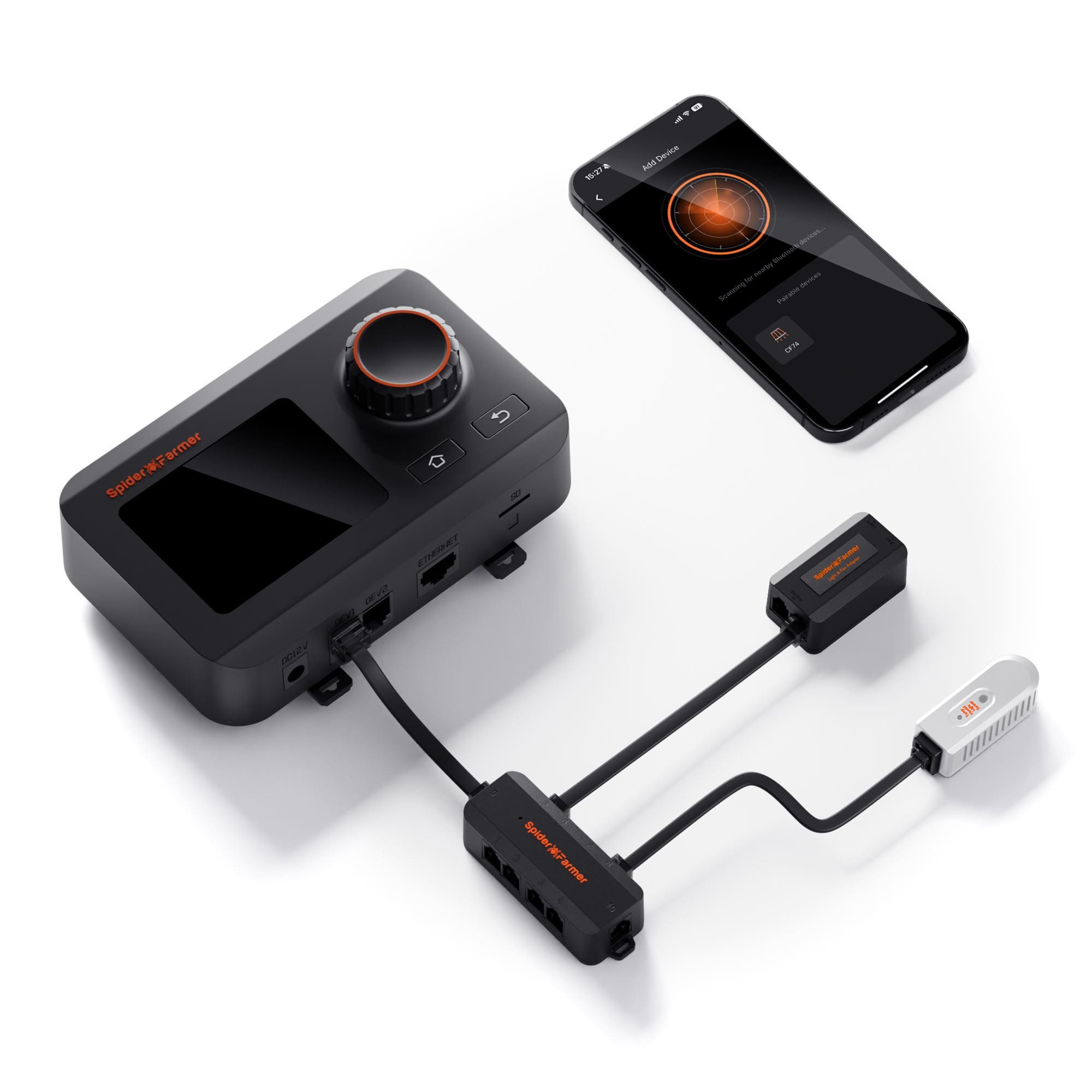 Spider Farmer Spider Farmer GGS Klimaregler-Set Smart-Home-Steuerelement, Smart Controller mit App Steuerung und Klimakontrolle von Spider Farmer