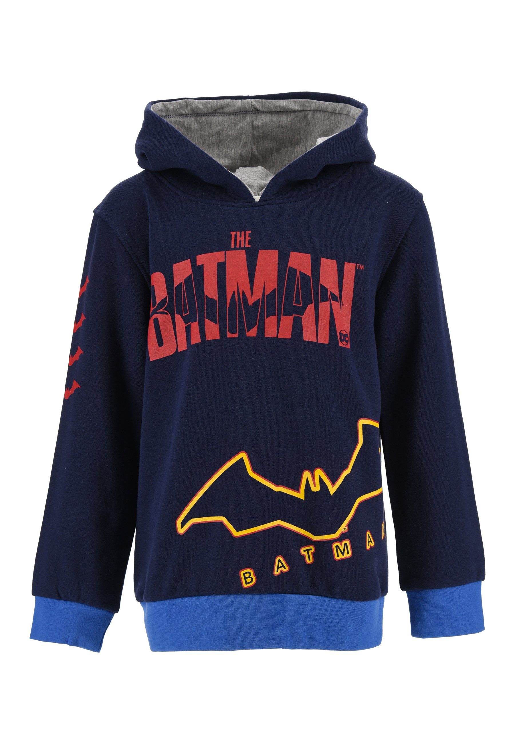 Batman Kapuzensweatshirt Dark Knight Sweat-Shirt Pullover Sweater Dunkel-Blau