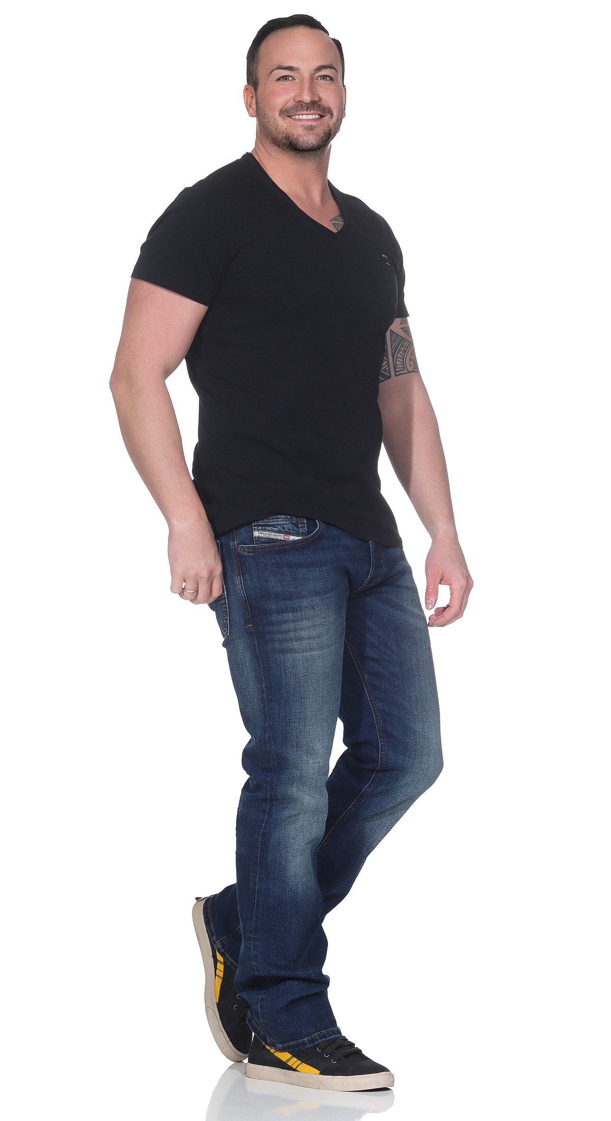 Diesel Bootcut-Jeans Diesel Herren Jeans Boot-Cut Hose 5-Pocket-Style, Regular Fit, ausgestellte Beinform, Länge: 32 – Bild 5 von 5