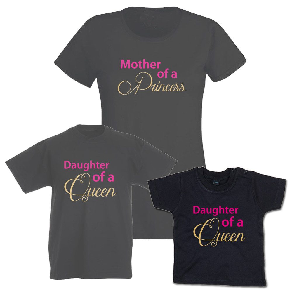T-Shirt Mother of a Princess & Daughter of a Queen