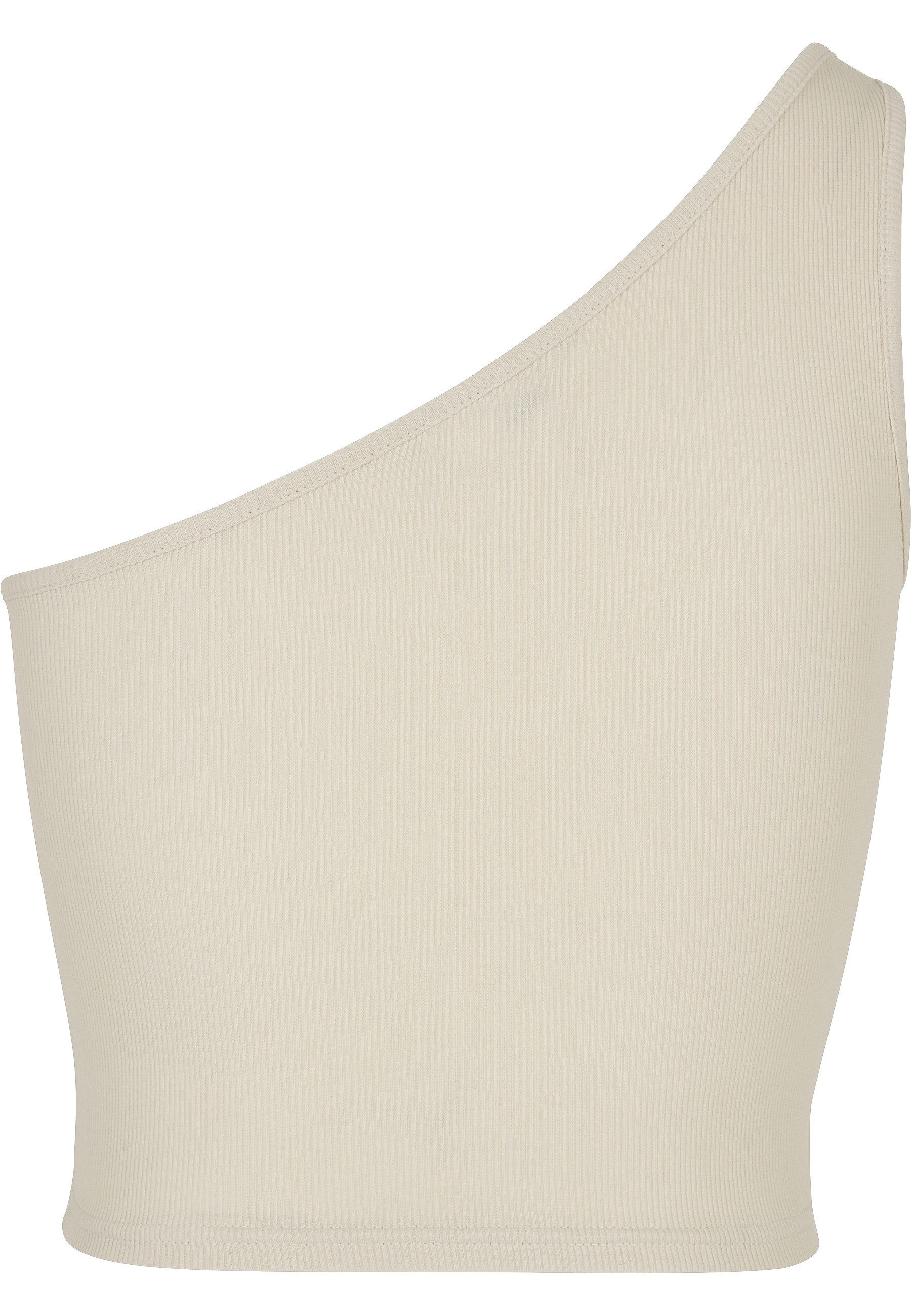 URBAN CLASSICS Yoga & Relax Shirt Urban Classics Damen Ladies Cropped Asymmetric Top (1-tlg)