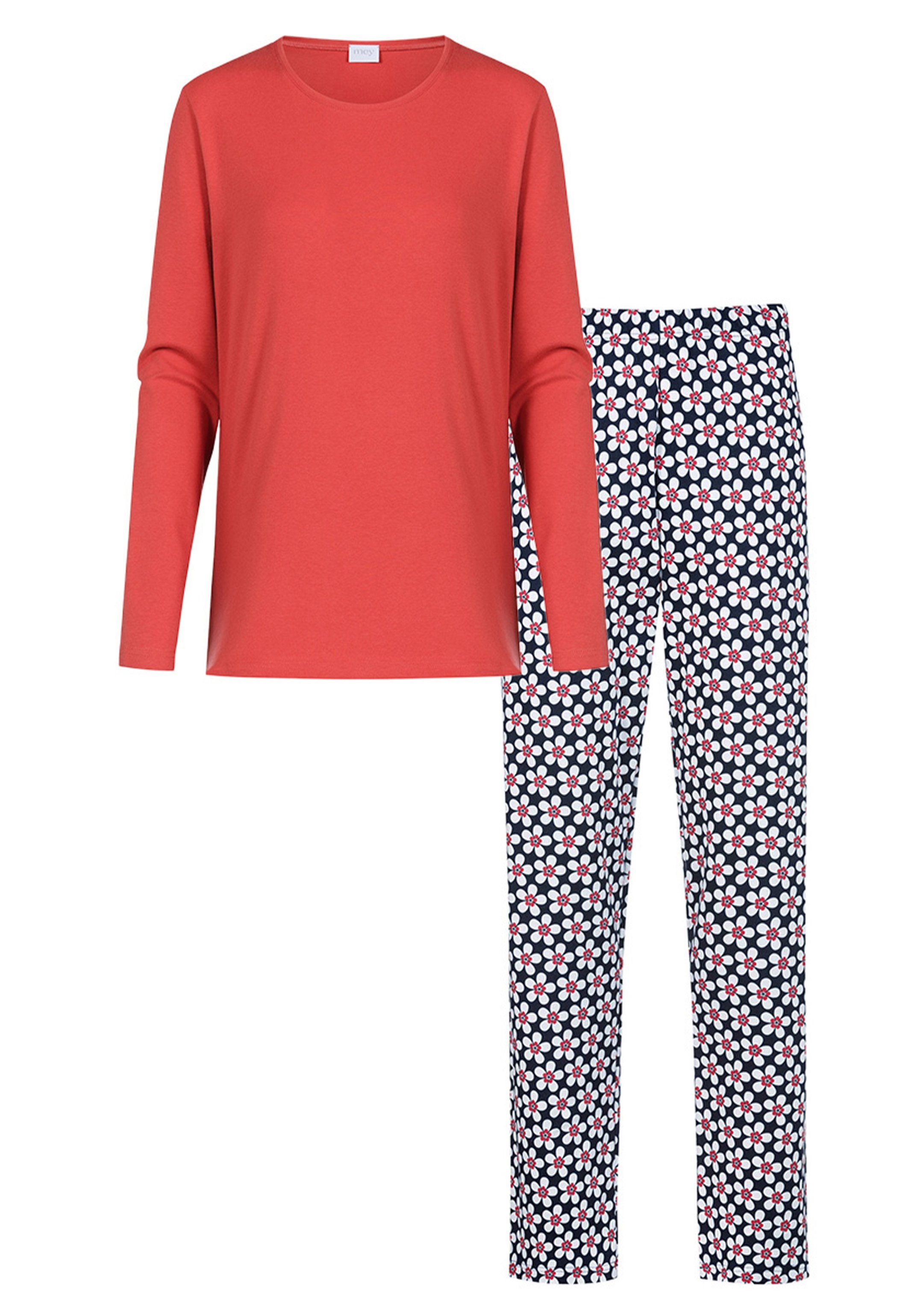 Mey Pyjama Jolien (Set, tlg) - Schlafanzug, aus - Set langen einem 2 2-teiliger Langarm-Shirt einer Hose Schlafanzug Baumwolle und
