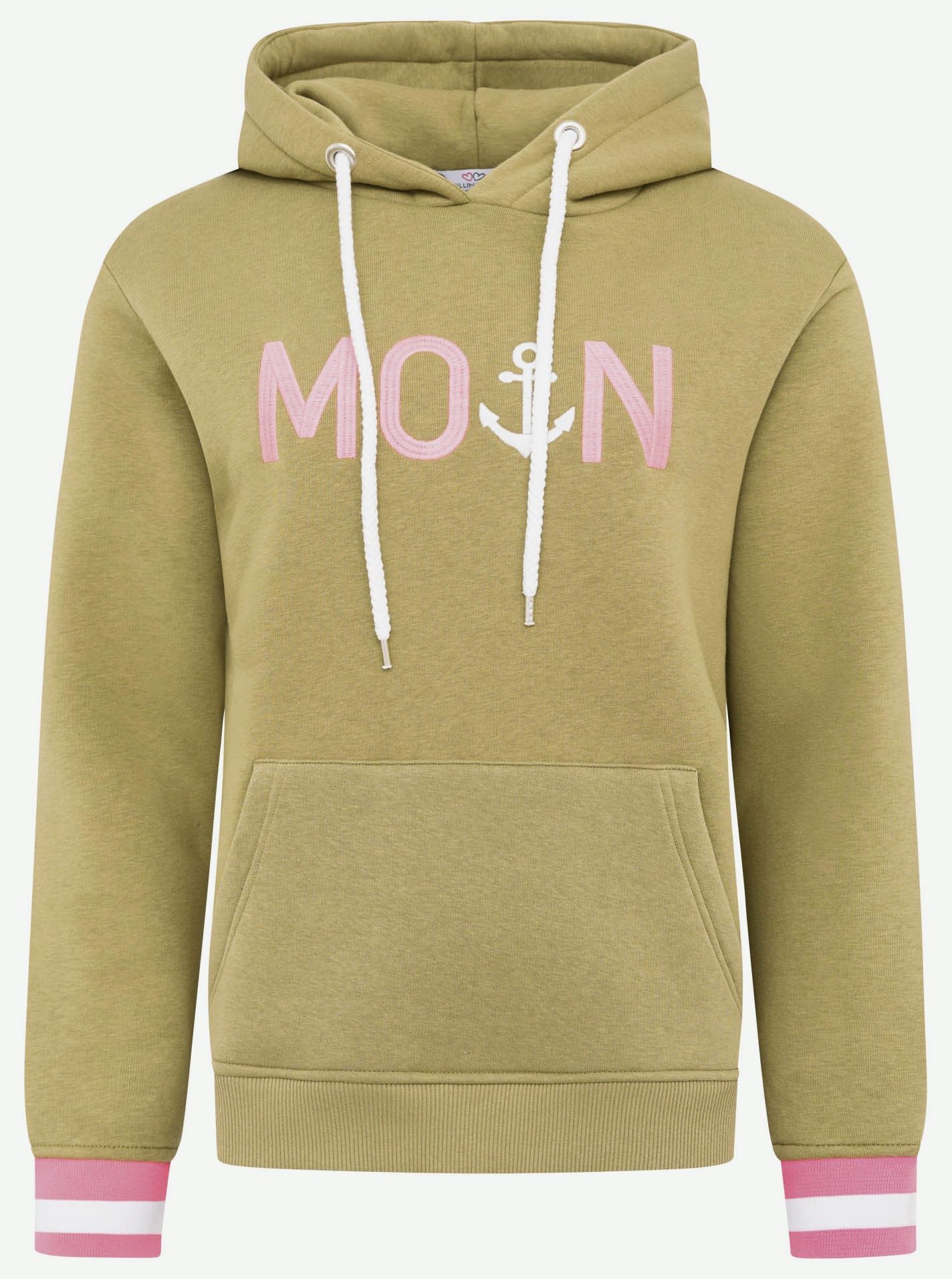 Zwillingsherz Hoodie "Rahel" Fronttaschen, innen mit Fleece, Kontrastbündch günstig online kaufen