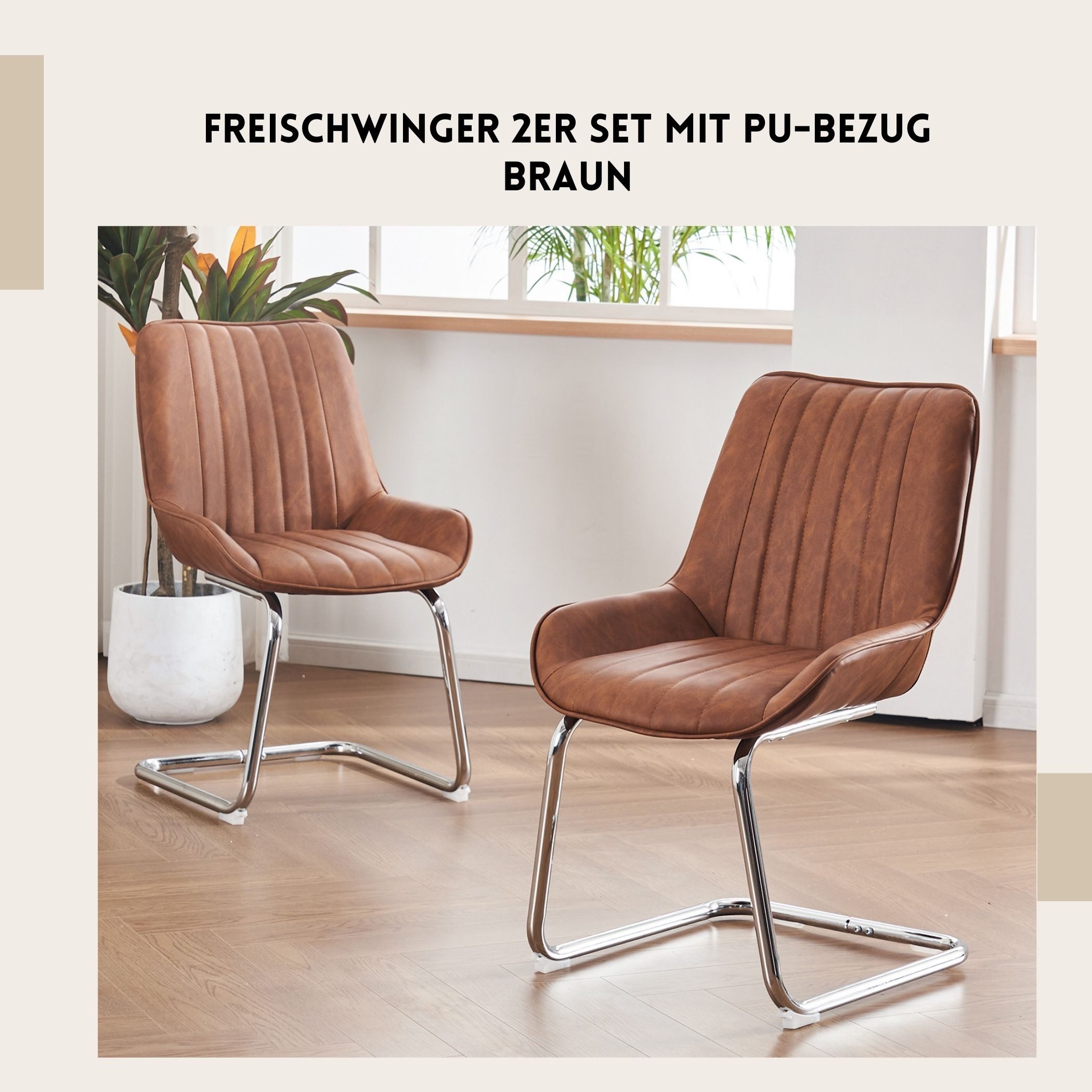 SeedWave Freischwinger 2er Set, Ergonomisch Gepolstert günstig online kaufen