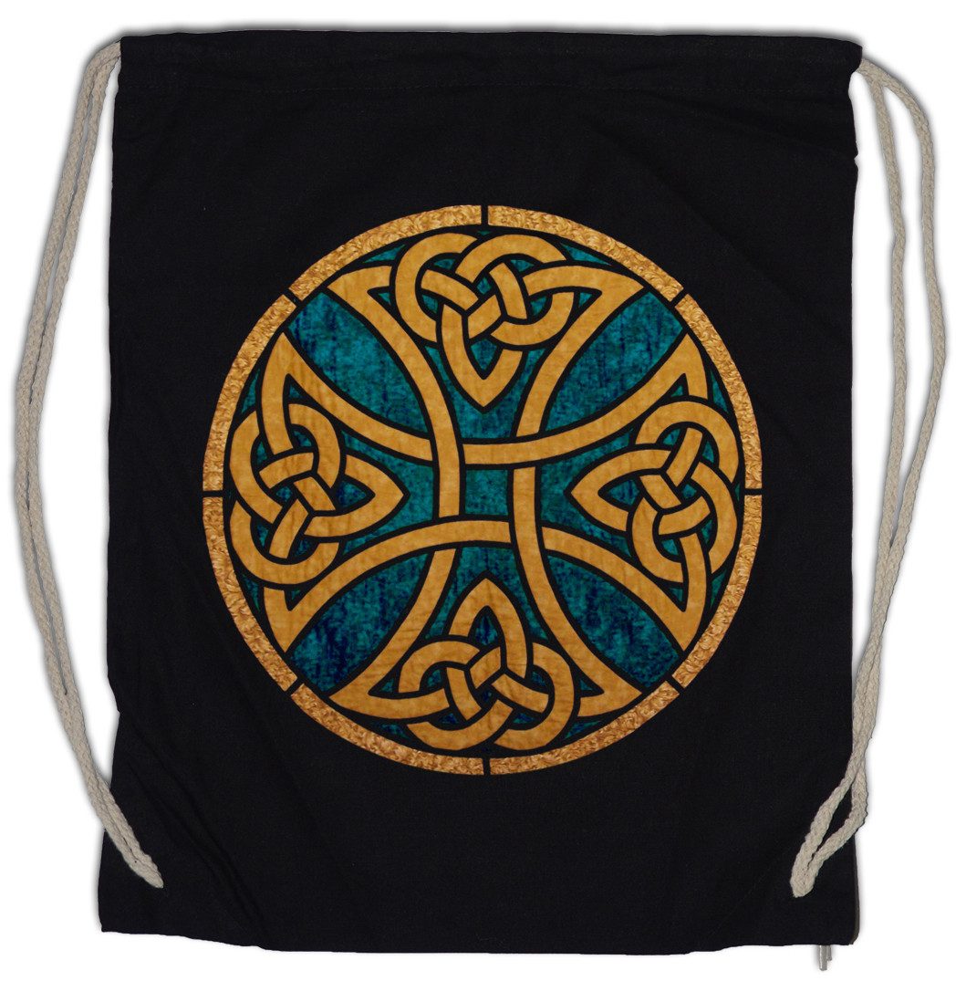 Turnbeutel Celtic Knot Logo Sign VII Turnbeutel Kelten Knoten Iron Kreuz Cross