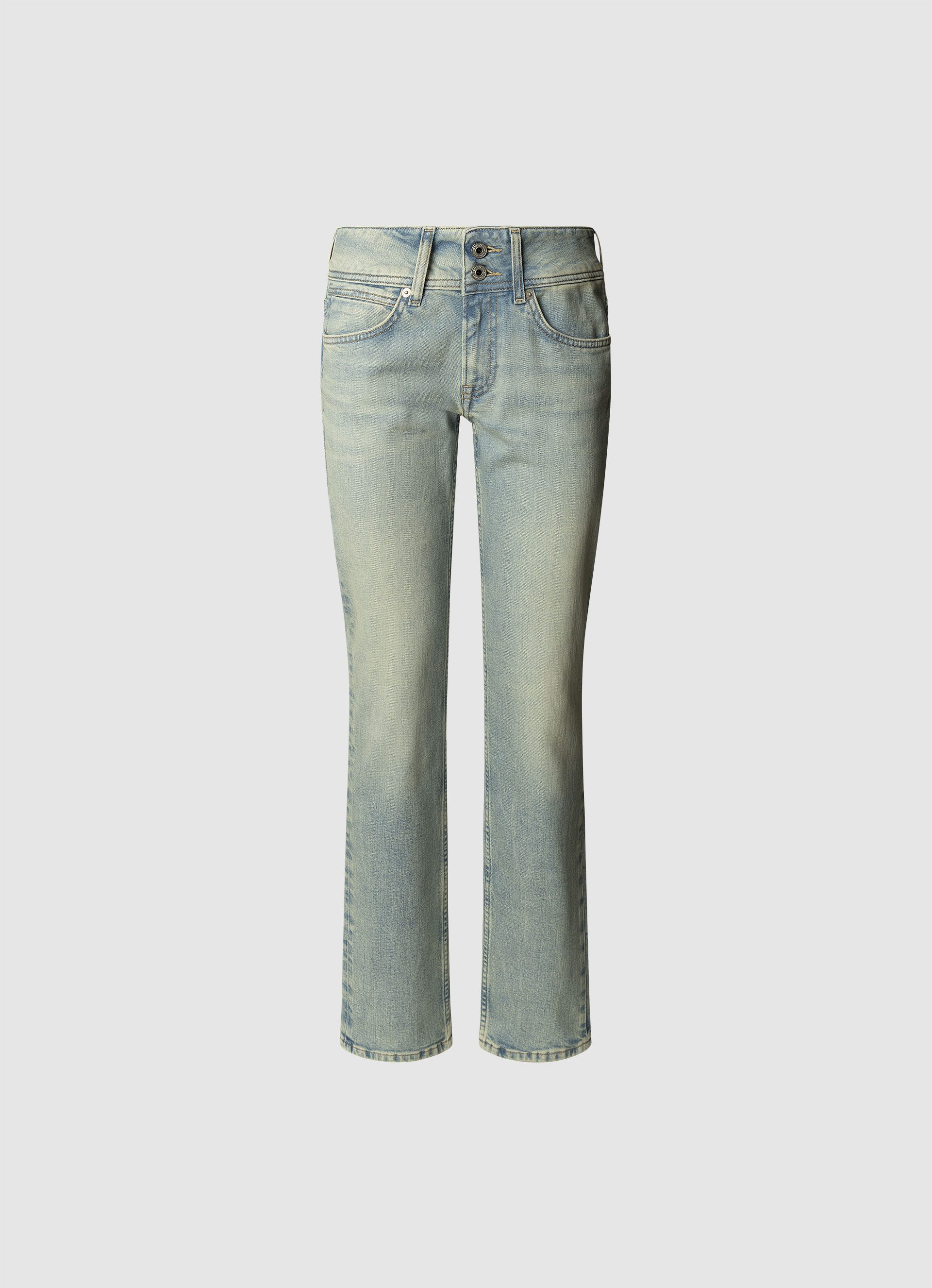 Pepe Jeans Slim-fit-Jeans SLIM JEANS LW mit doppeltem Knopfverschluss günstig online kaufen