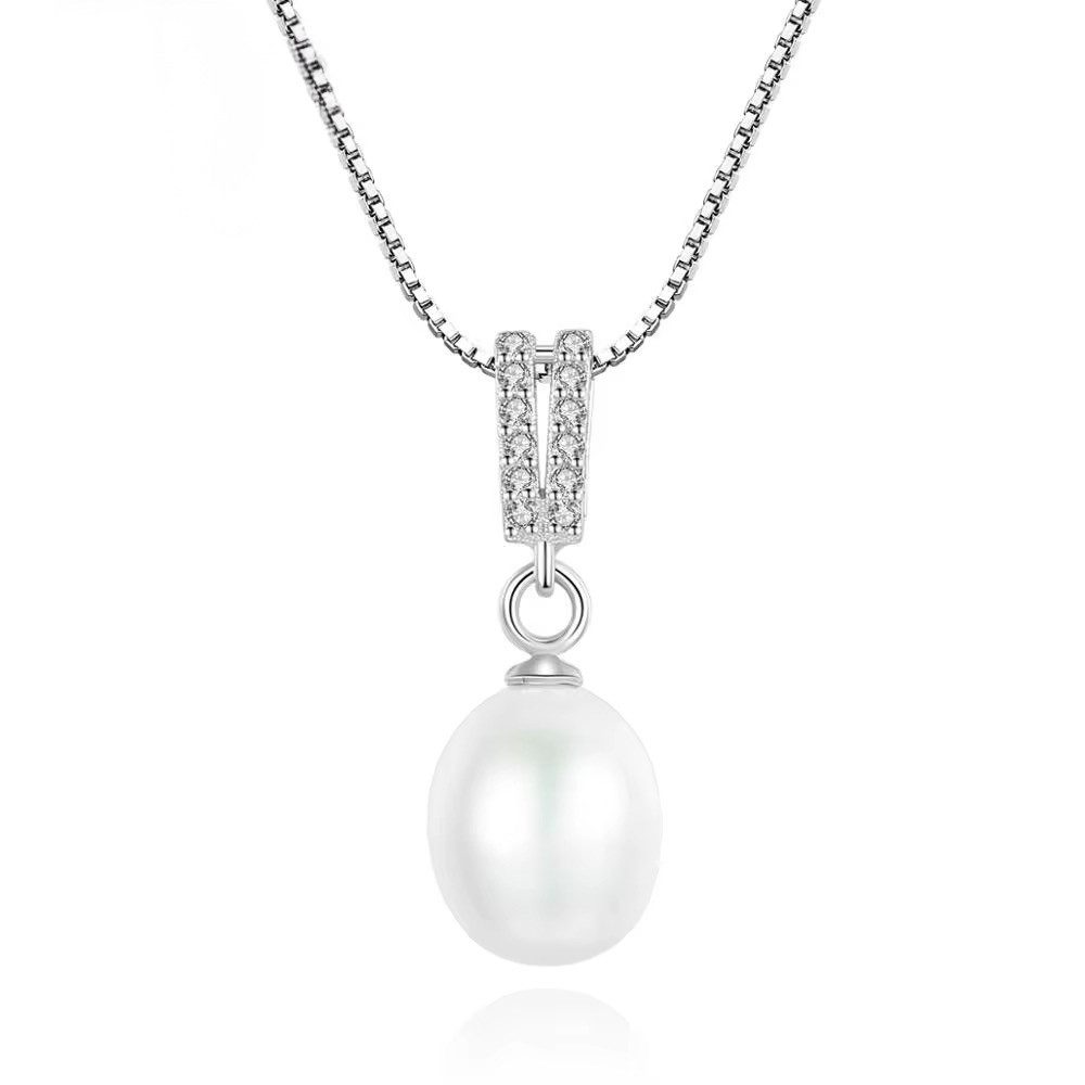 ROUGEMONT Perlenkette Damen Perlen Halskette 925 Sterling Silber, Echtschmu günstig online kaufen