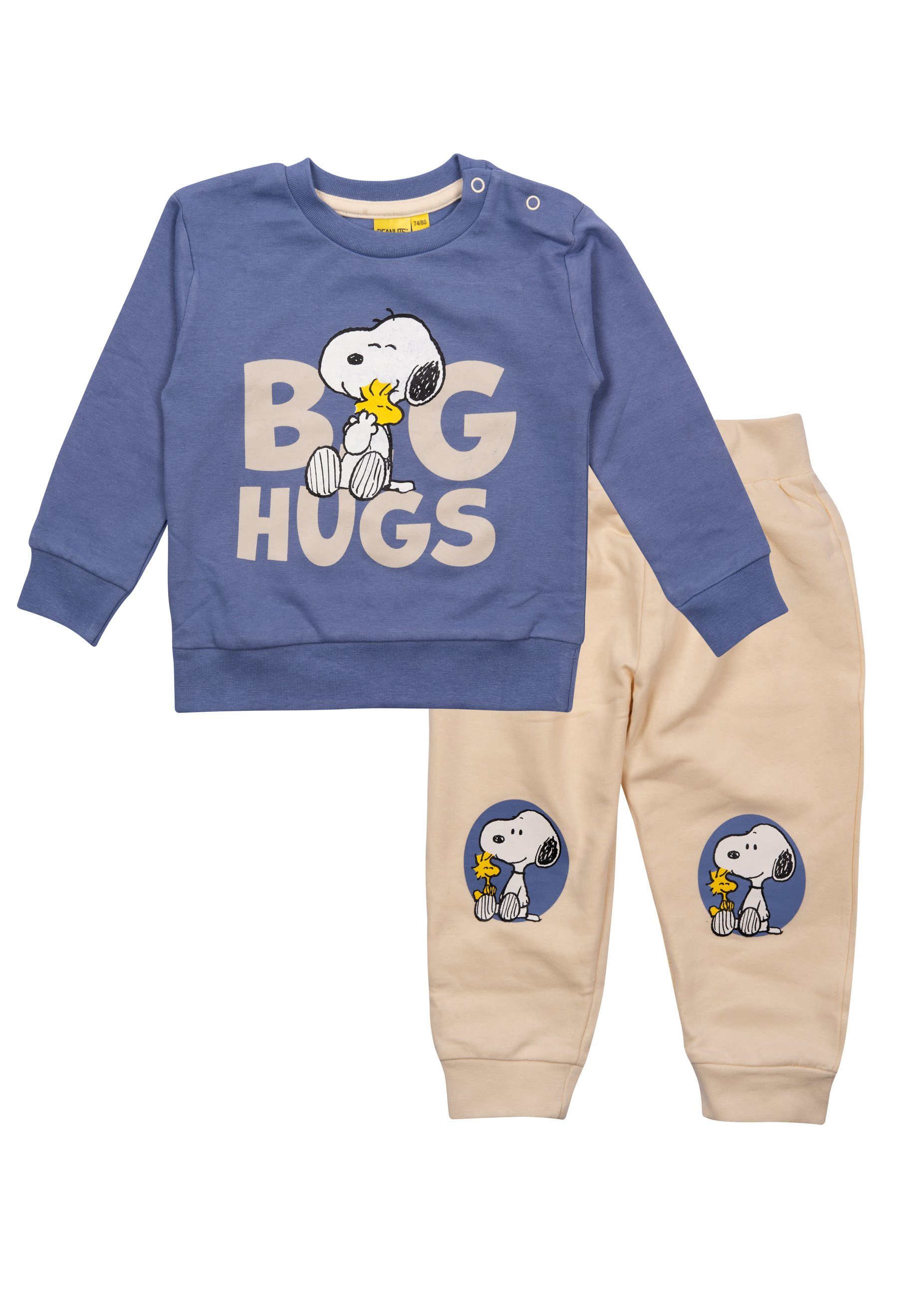 Labels® Rosa Big United mit Set & Hose - Baby Shirt Pullover Peanuts The Hose Snoopy Lila Hugs