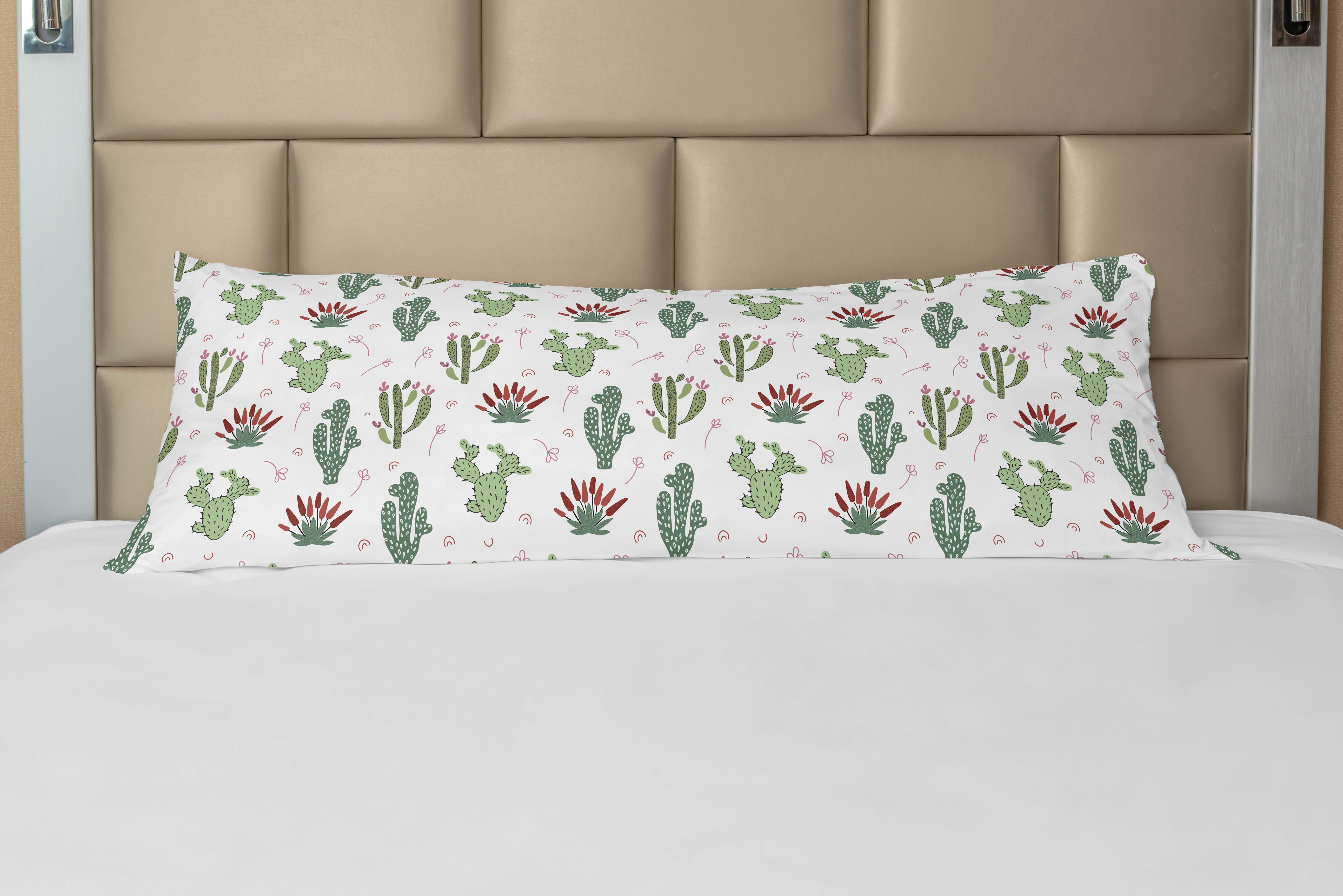 Seitenschläferkissenbezug Deko-Akzent Langer Kissenbezug, Prickle Kaktus Wüstenpflanzen Blume Abakuhaus