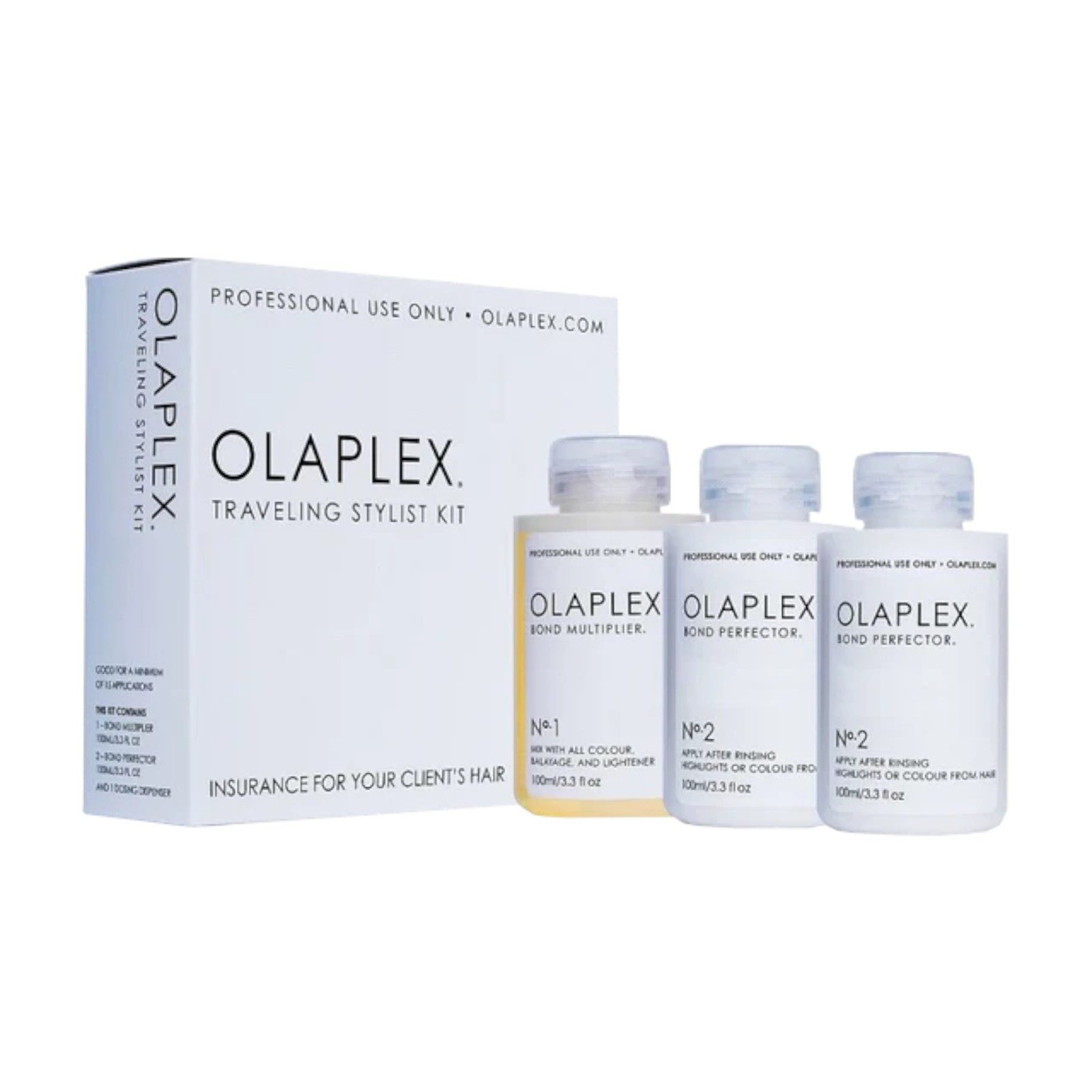 Haarpflege-Set Olaplex Traveling Stylist Kit 3x100 ml (No. 1+ No.2)