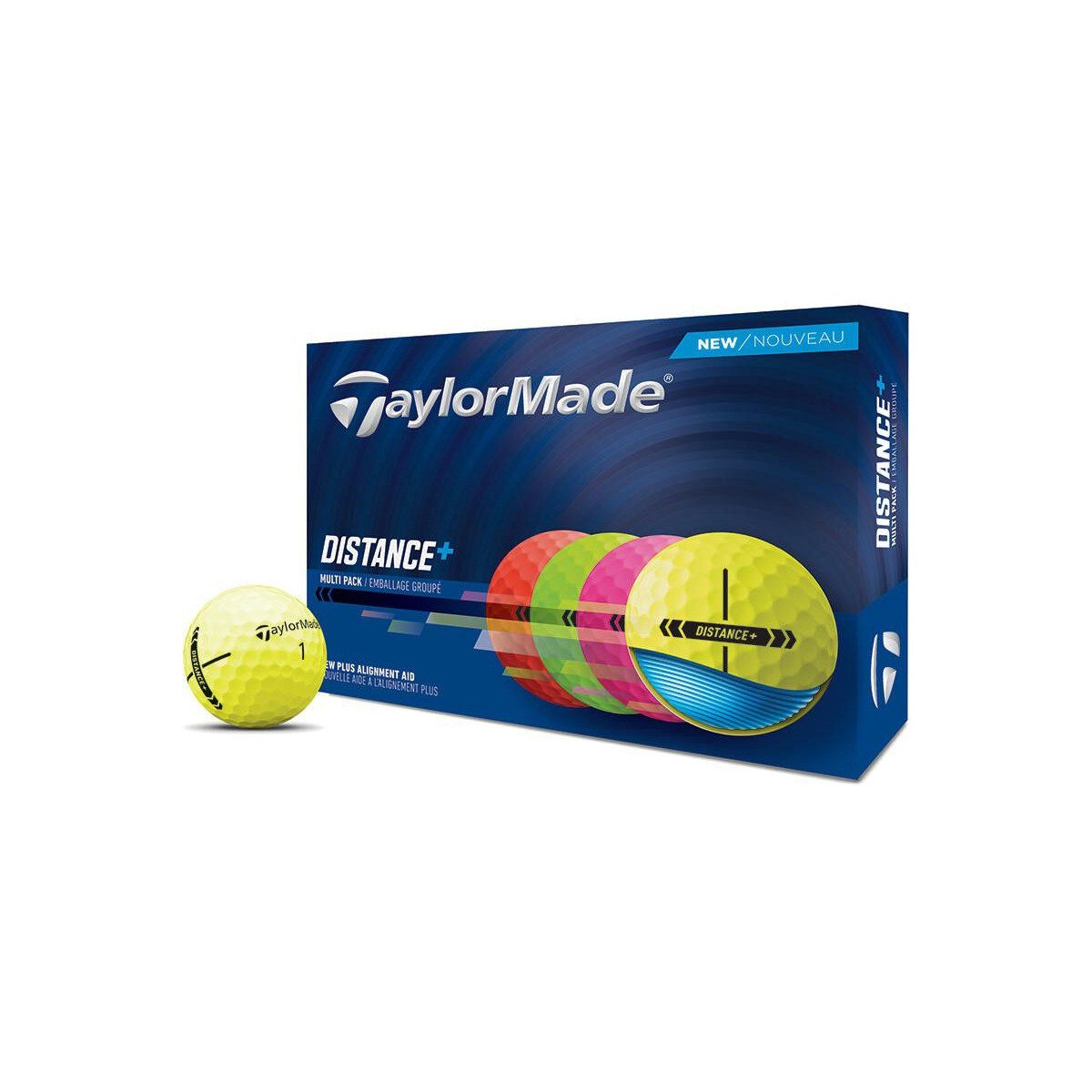 Taylormade Golfball TaylorMade Golfball Distance+ Multipack 1 Dutzend