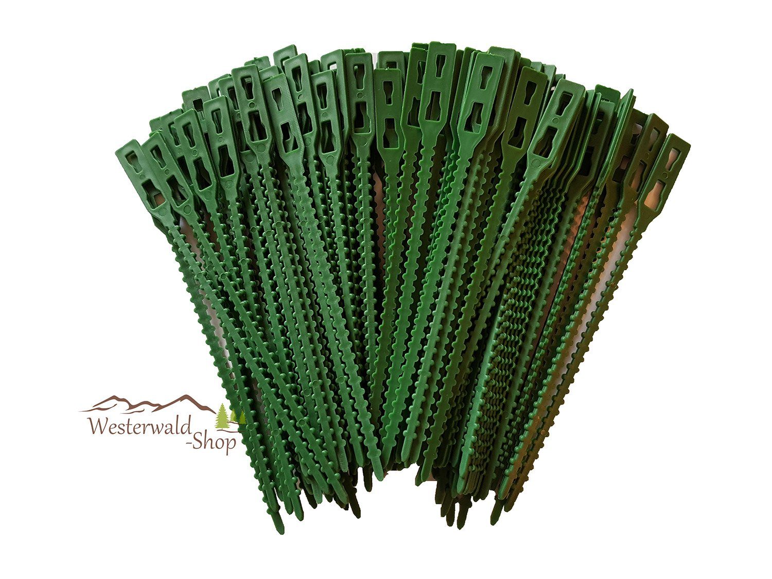varivendo Pflanzenbinder 100 teilig, 13 cm lang in grün Pflanzschnur (Set, 100-tlg., Pflanzenbinder), Pflanzenhalter Verbinder Pflanzen Halter Pflanzstab