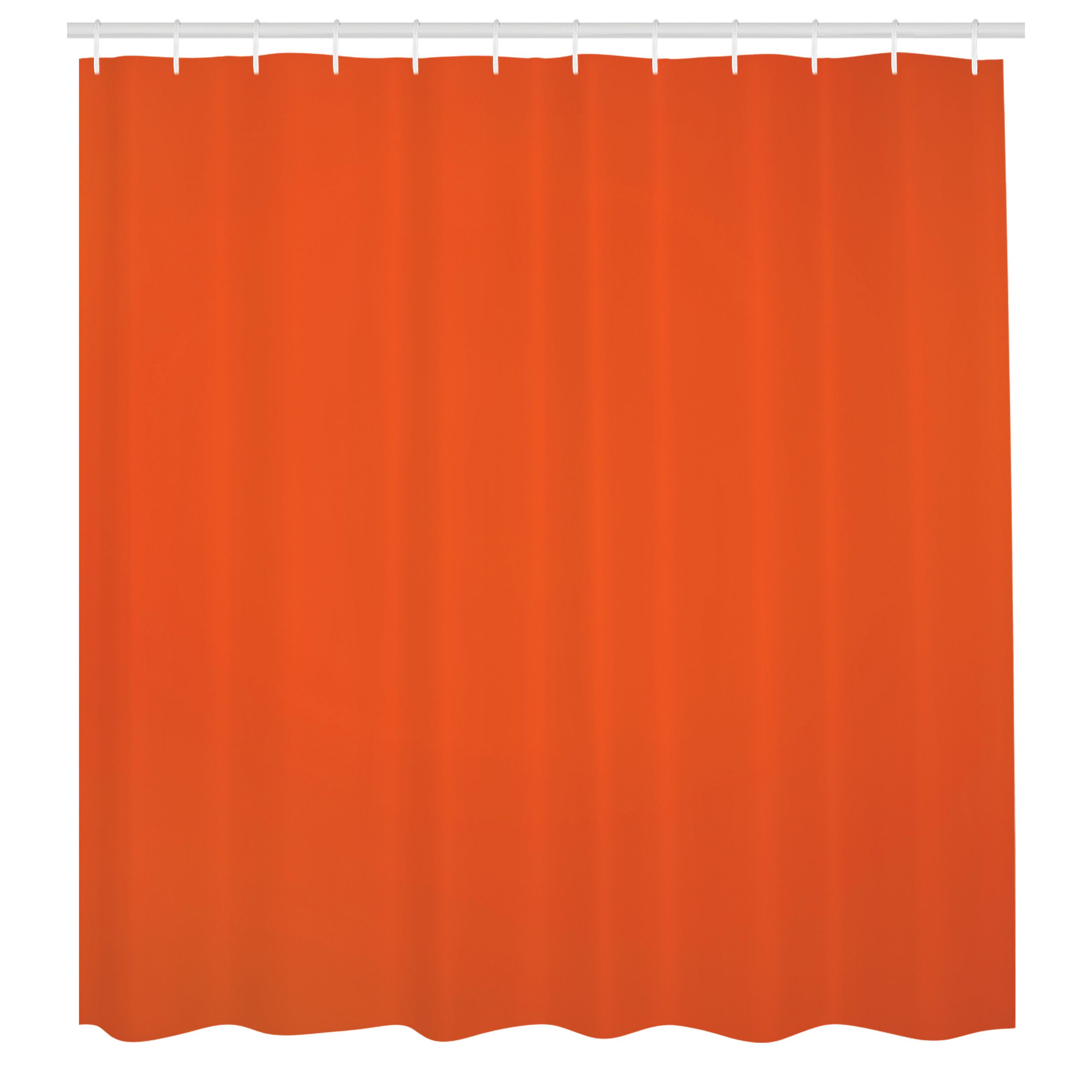 Abakuhaus Duschvorhang Moderner Digitaldruck mit 12 Haken auf Stoff Wasser Resistent Breite 175 cm, Höhe 180 cm, Orange Retro Bohemian Ethnic