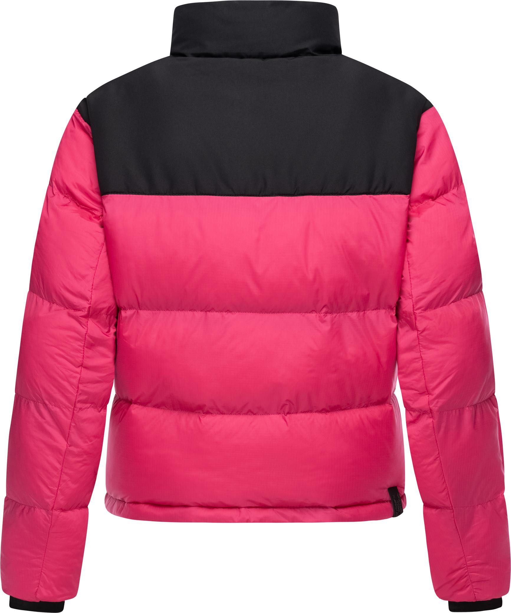Ragwear Steppjacke Serah stylische Damen Winterjacke im Colourblocking-Design