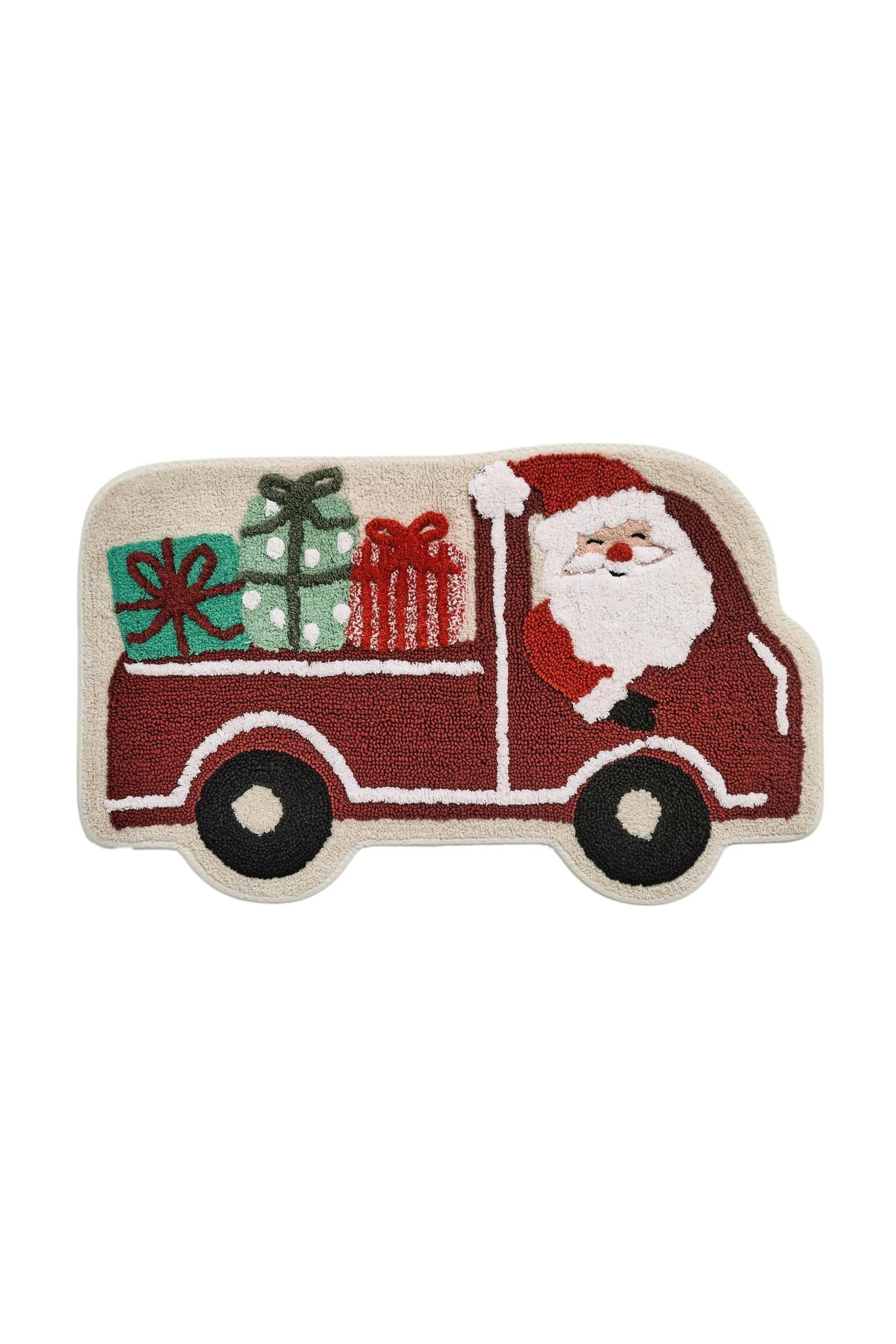 Next Badematte Badematte aus Baumwolle, Santa Weihnachtswagen, Höhe 80 mm, günstig online kaufen